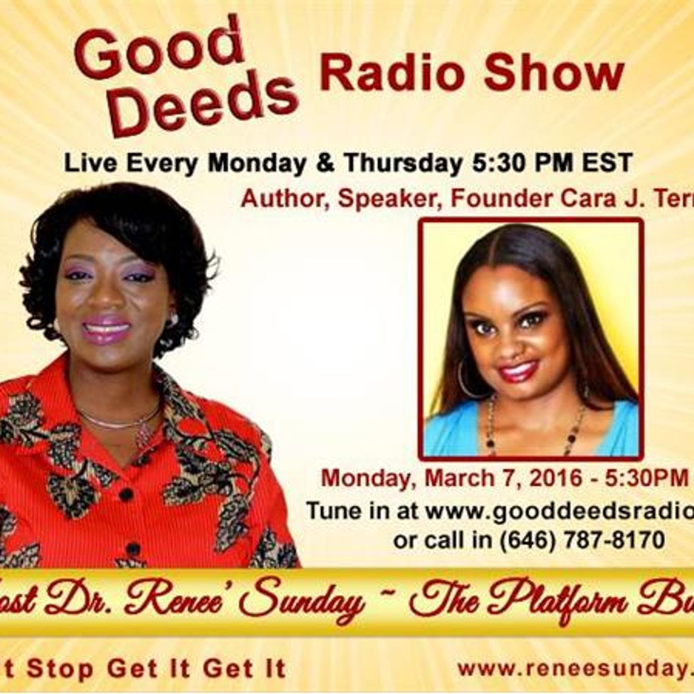 Dr. Renee Sunday\'s show