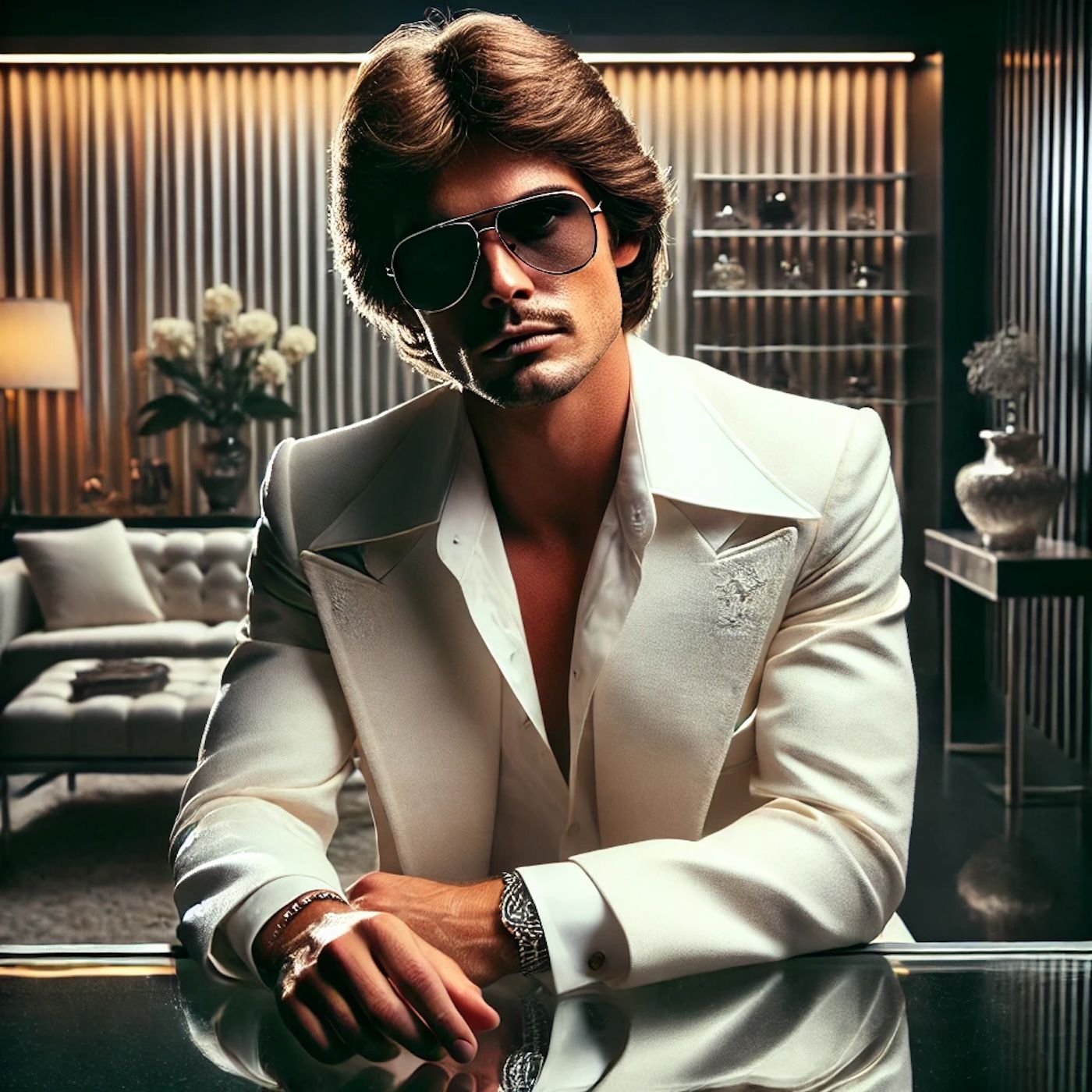 "This is Grade A 100% pure Colombian cocaine, ladies and gentlemen... Disco shit... Pure as the driven snow." episode artwork