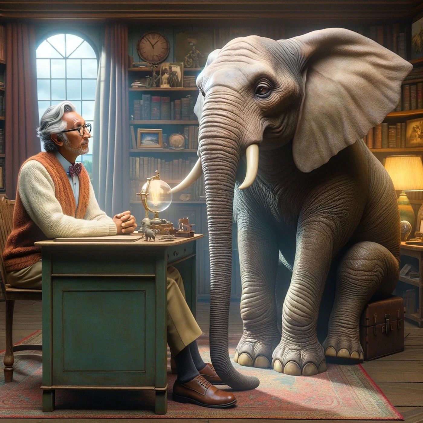 "I have a memory like an elephant. In fact, elephants often consult me." episode artwork