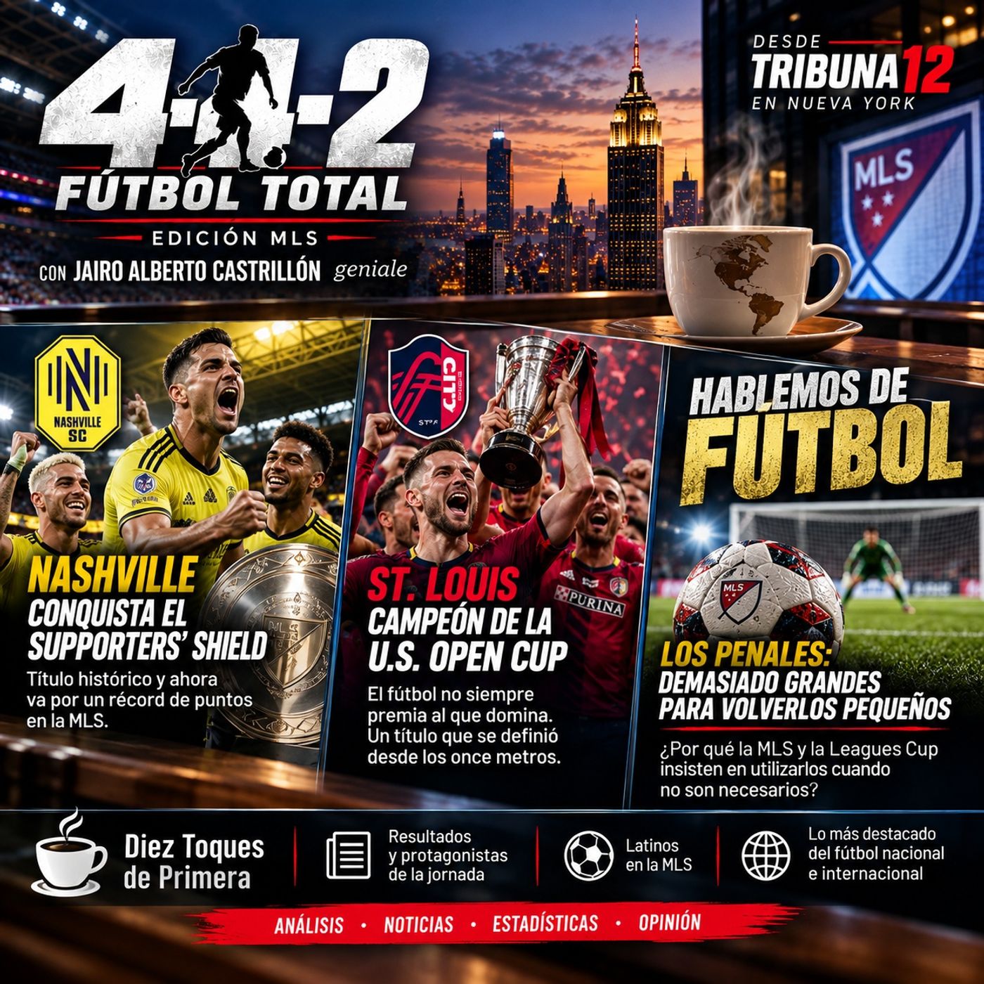 Portada de 4-4-2 Fútbol Total Edición MLS