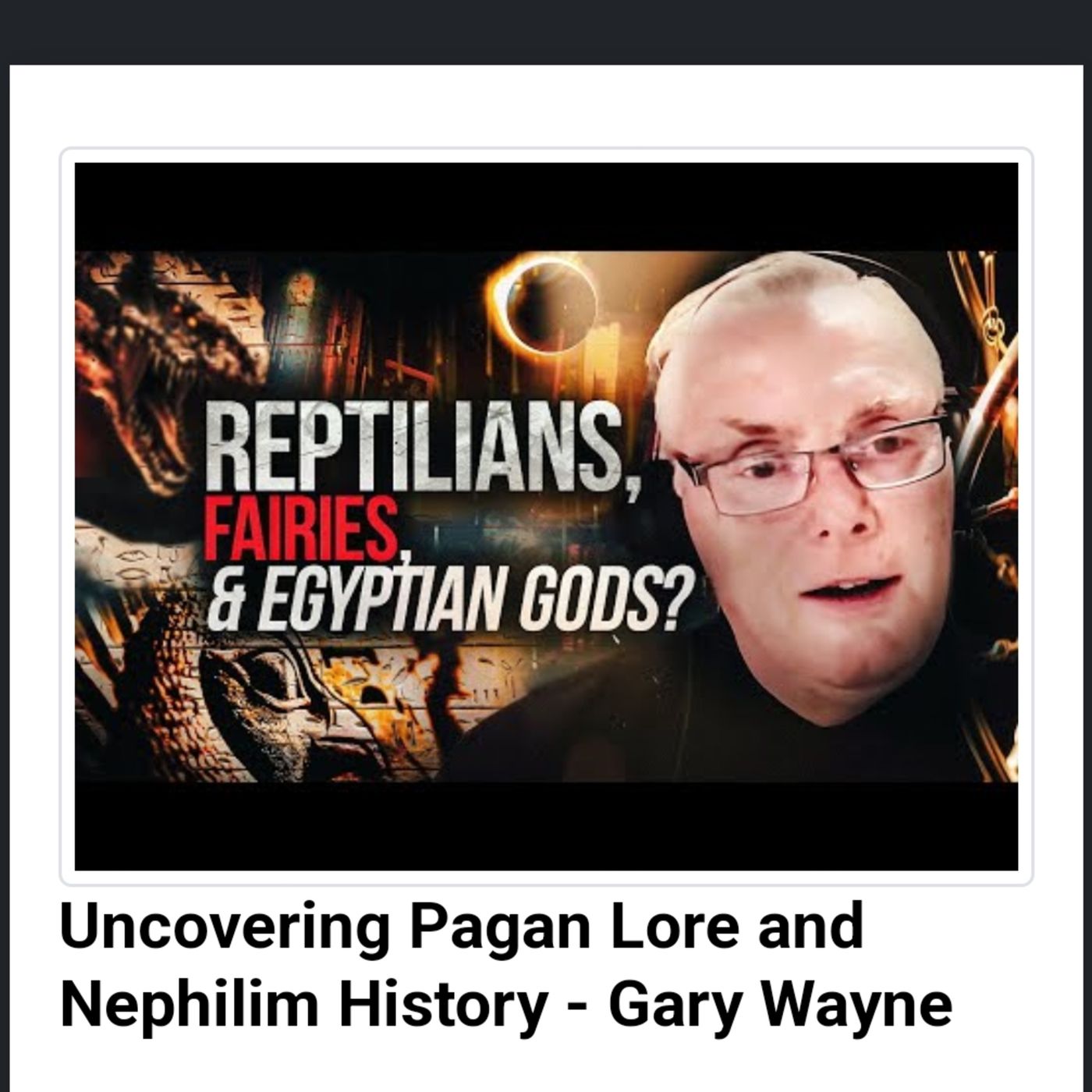Uncovering Pagan Lore and Nephilim History - Gary Wayne episode artwork