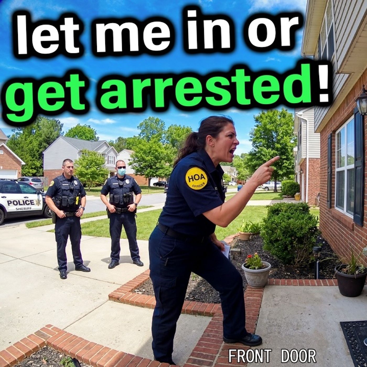 HOA-Karen told COPS to Arrest Me For NOT Letting Her Inside My House.. HOA REDDIT STORIES