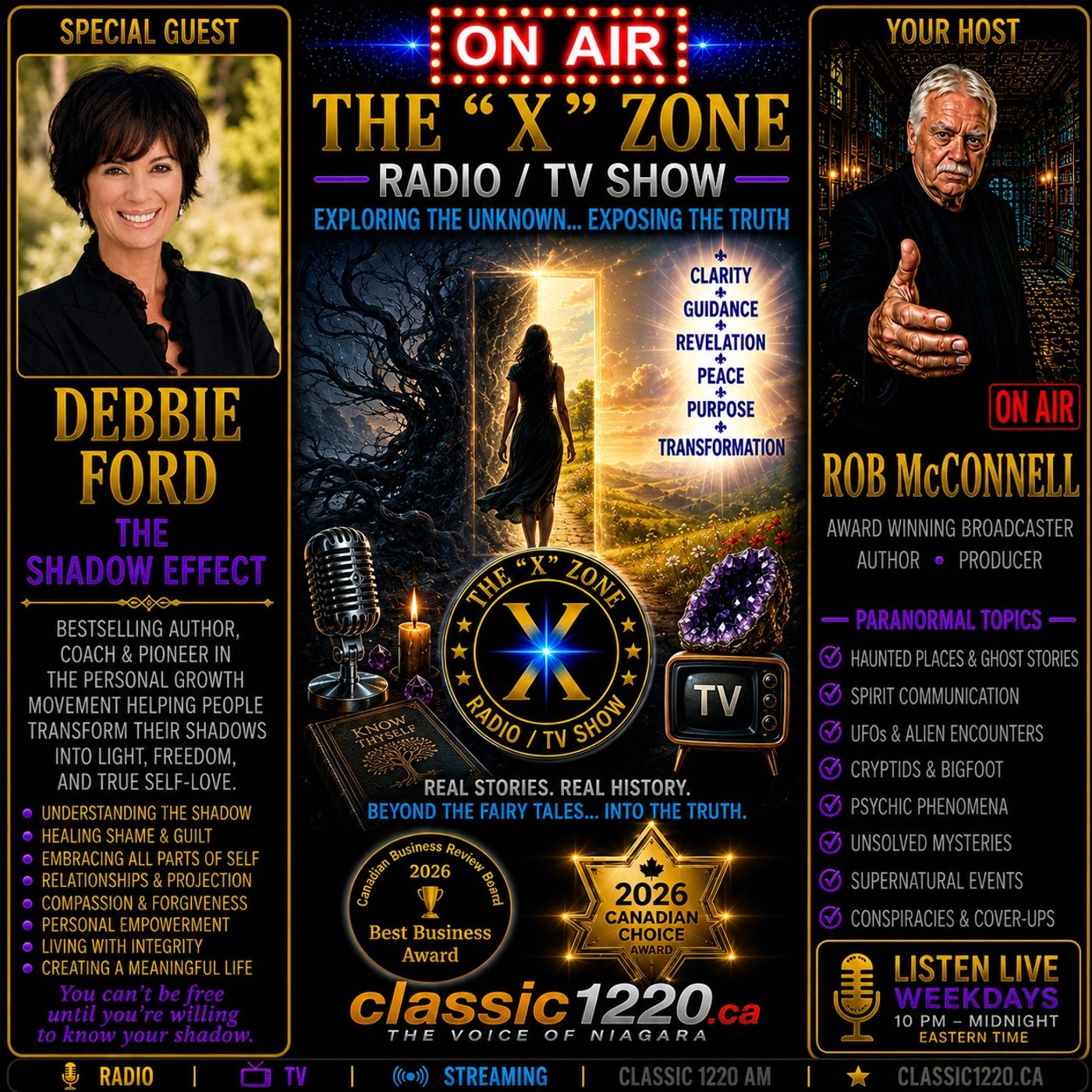 Rob McConnell Interviews - DEBBIE FORD - The  Shadow Effect episode artwork
