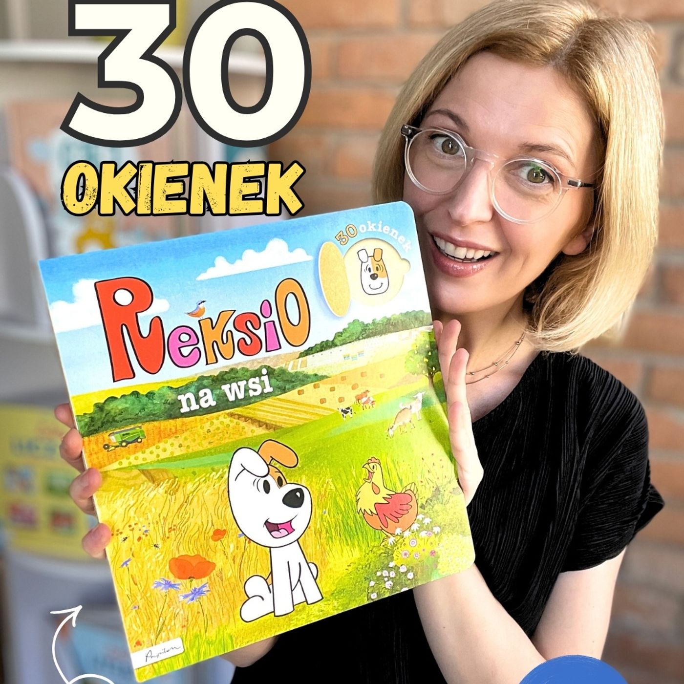 „Reksio na wsi” 30 okienek. Edukacyjna książka dla dzieci 3-6 lat