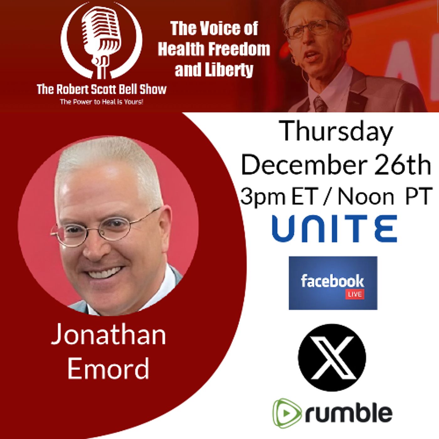Jonathan Emord, Trump’s Christmas Message, A Time of Hope, Raw Milk Debate, Bovaer Feed Additive, Grassroots RFK Jr. Push - The RSB Show 12- episode artwork