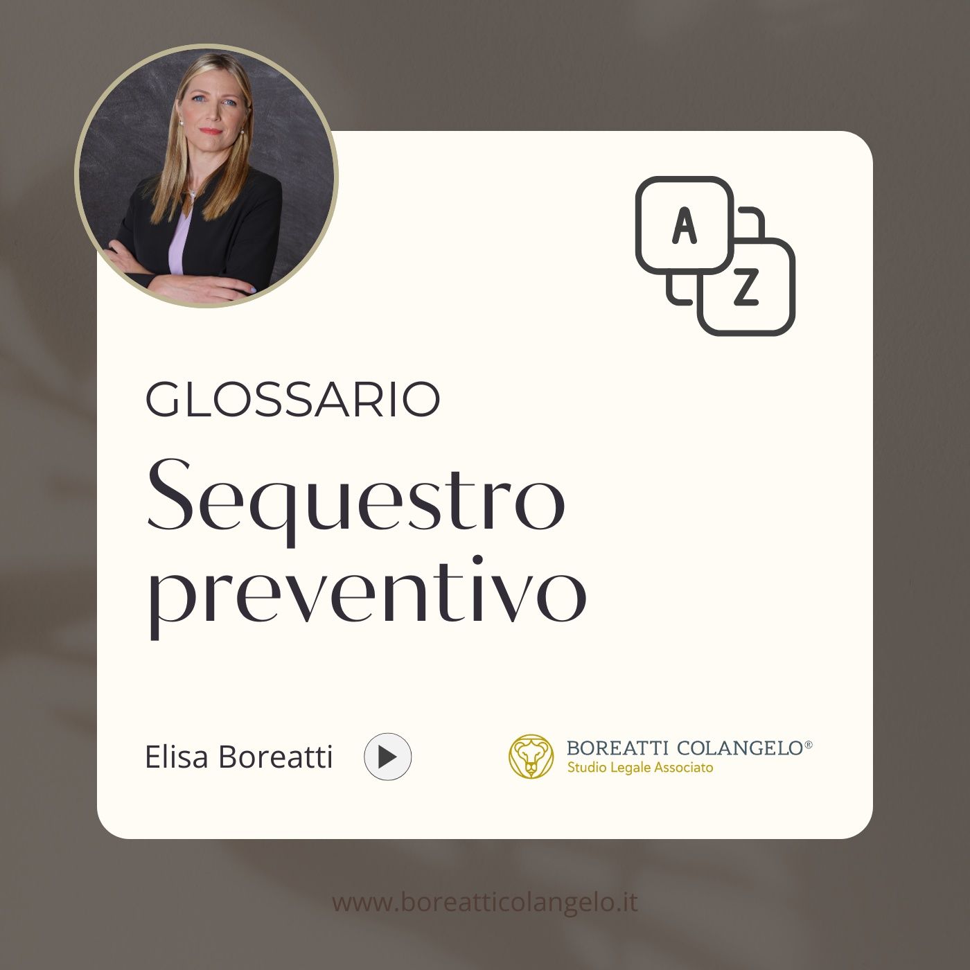 GLOSSARIO - Sequestro preventivo episode artwork