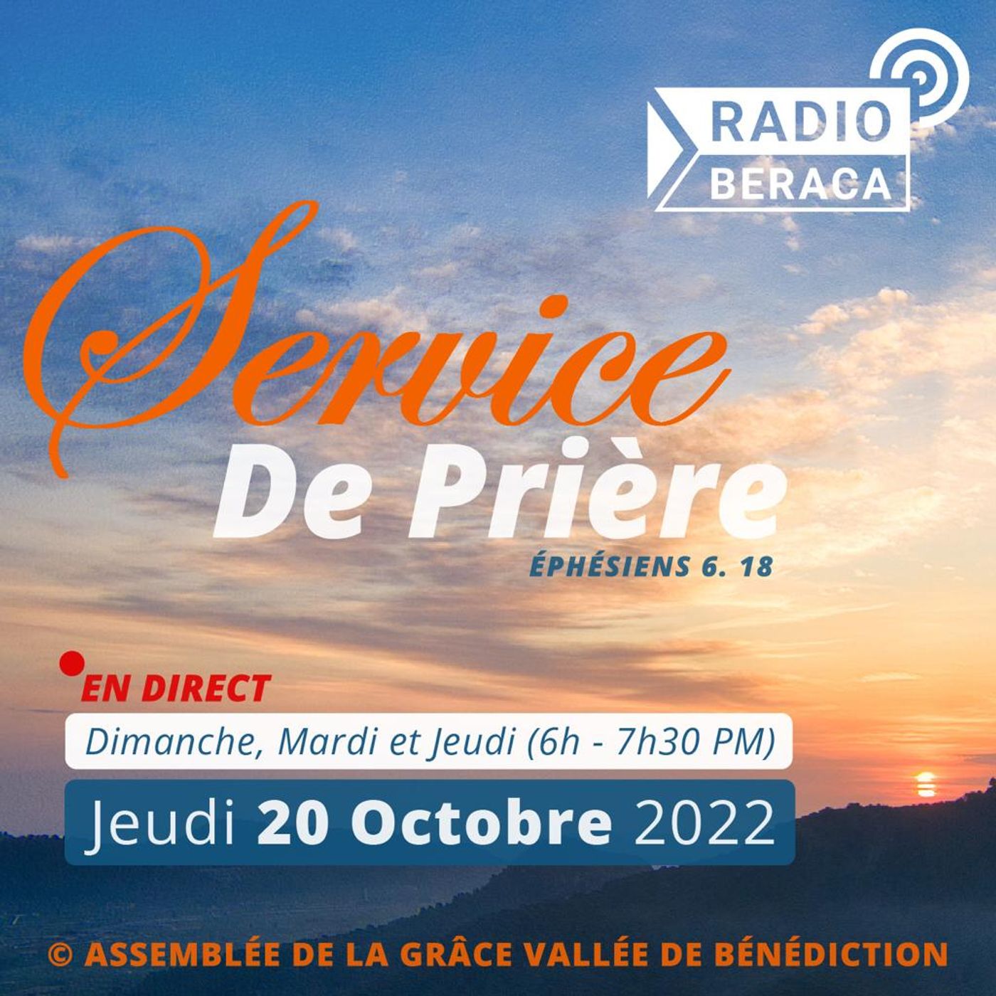 Jeudi 20  octobre 2022.- Service de prière episode artwork
