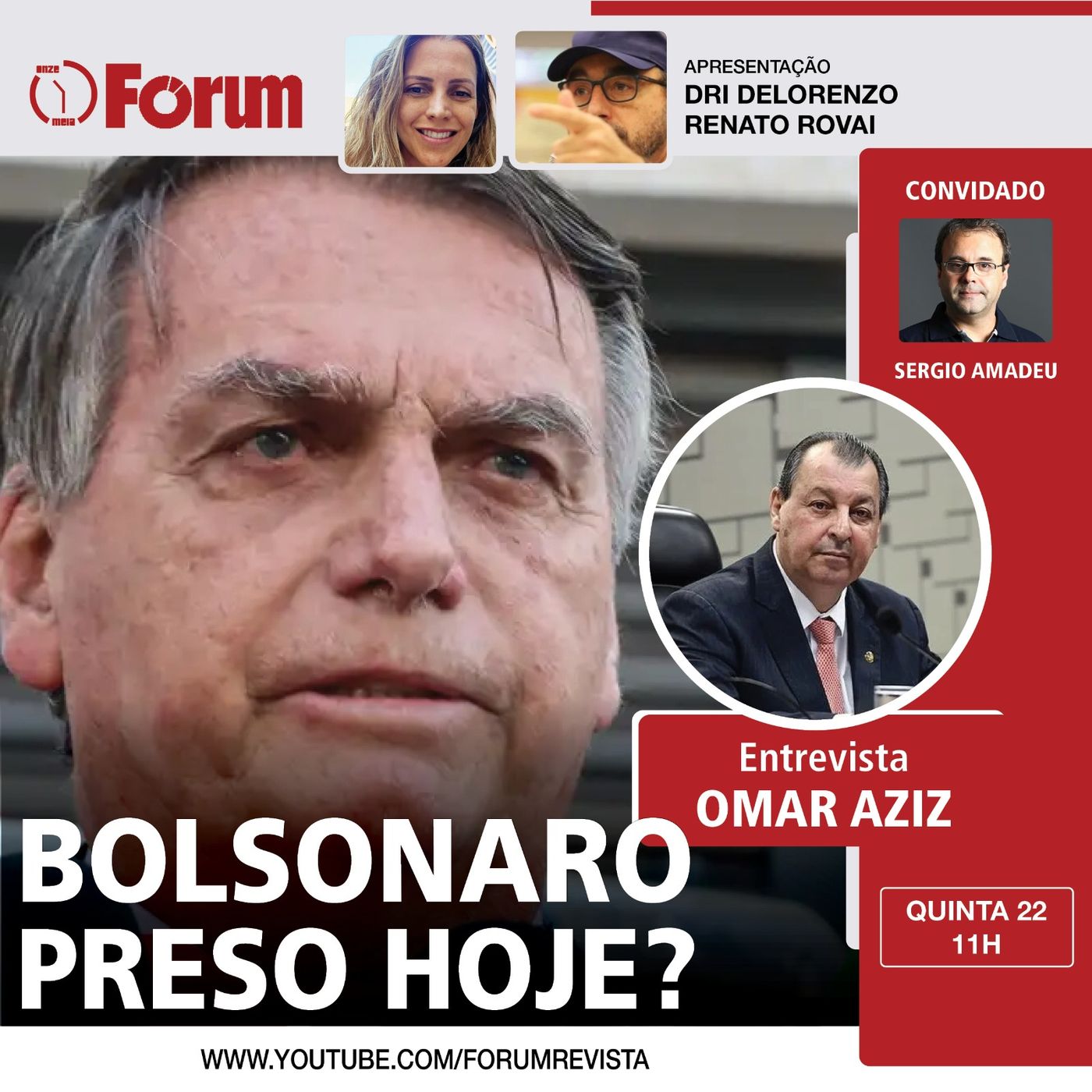 Bolsonaro e 13 aliados depõem na PF | Exclusivo: Omar Aziz e a defesa de Lula e Palestina episode artwork