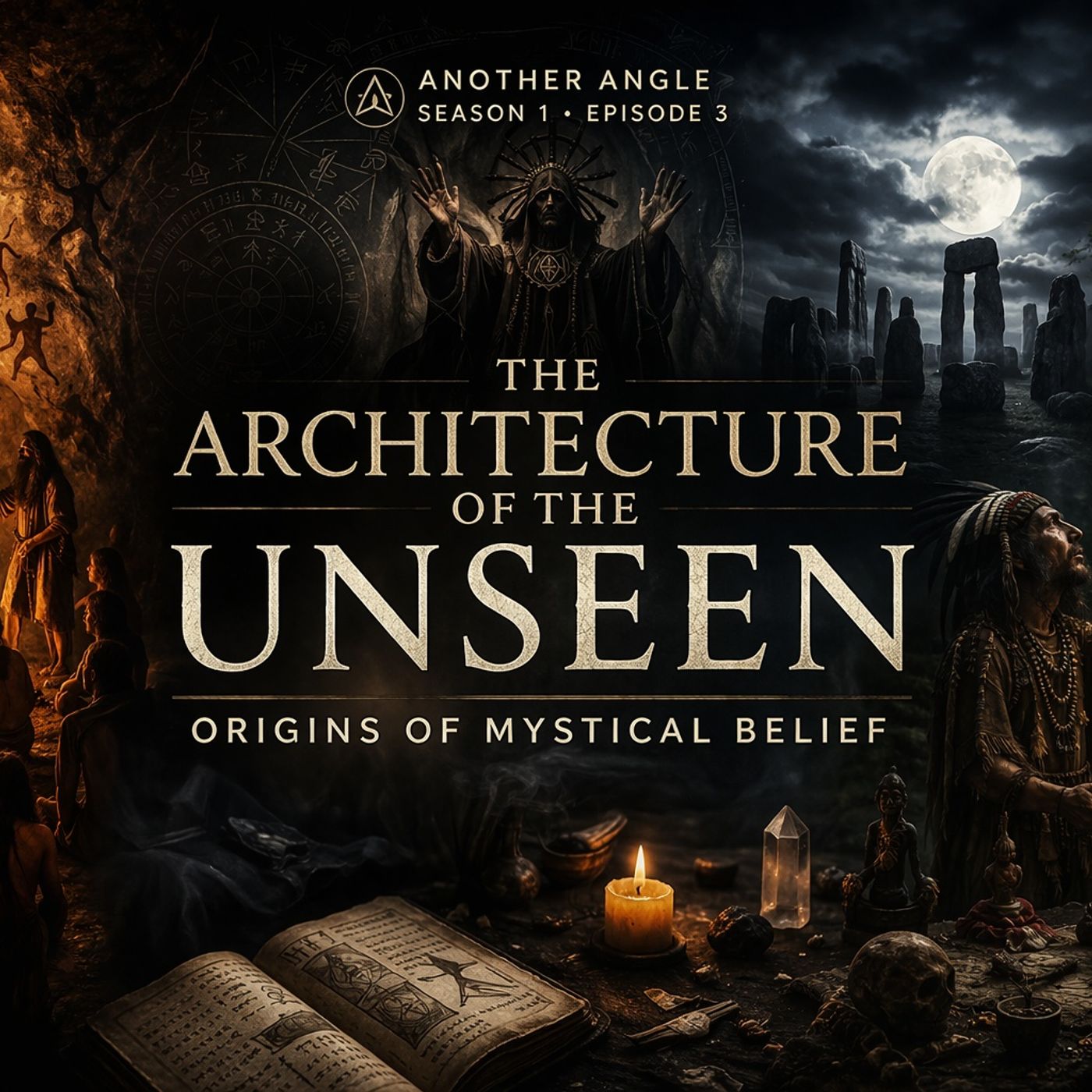 The Architecture of the Unseen Origins of Mystical Belief episode artwork