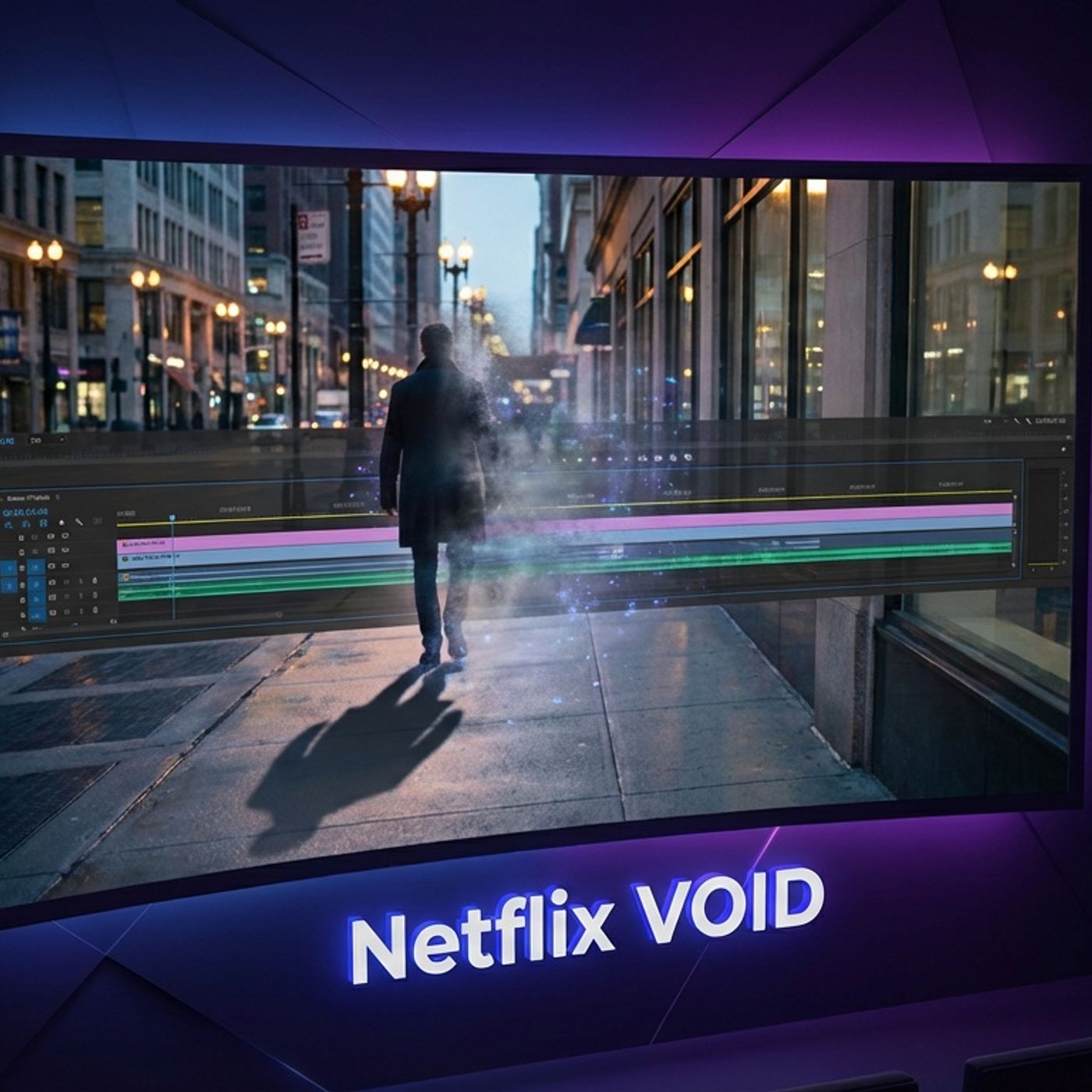 Netflix VOID: Erasing Reality in Your Videos — Blue Lightning AI Daily cover