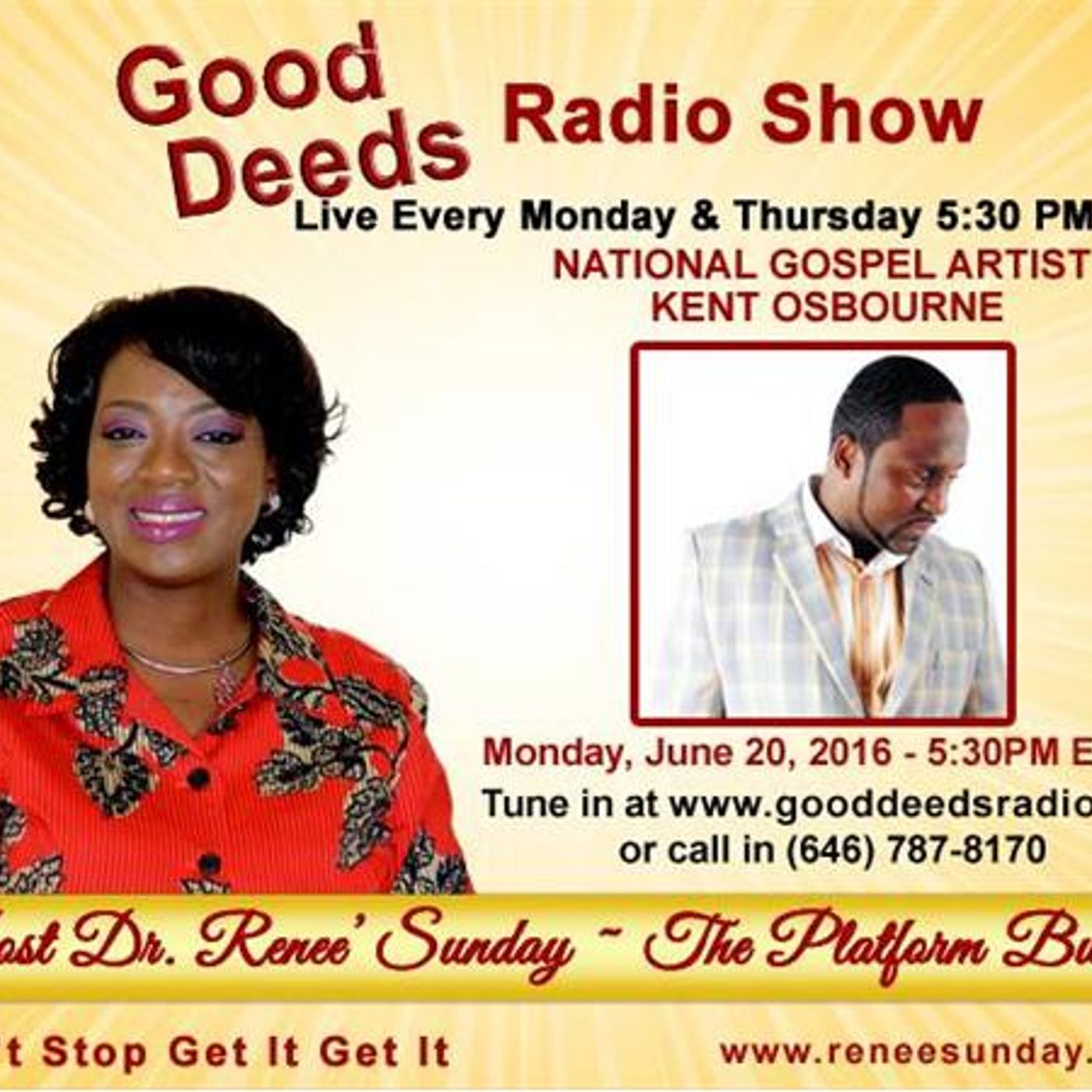 Get Your Praise on : National Gospel Artist Kent Osbourne shares on Good Deeds episode artwork