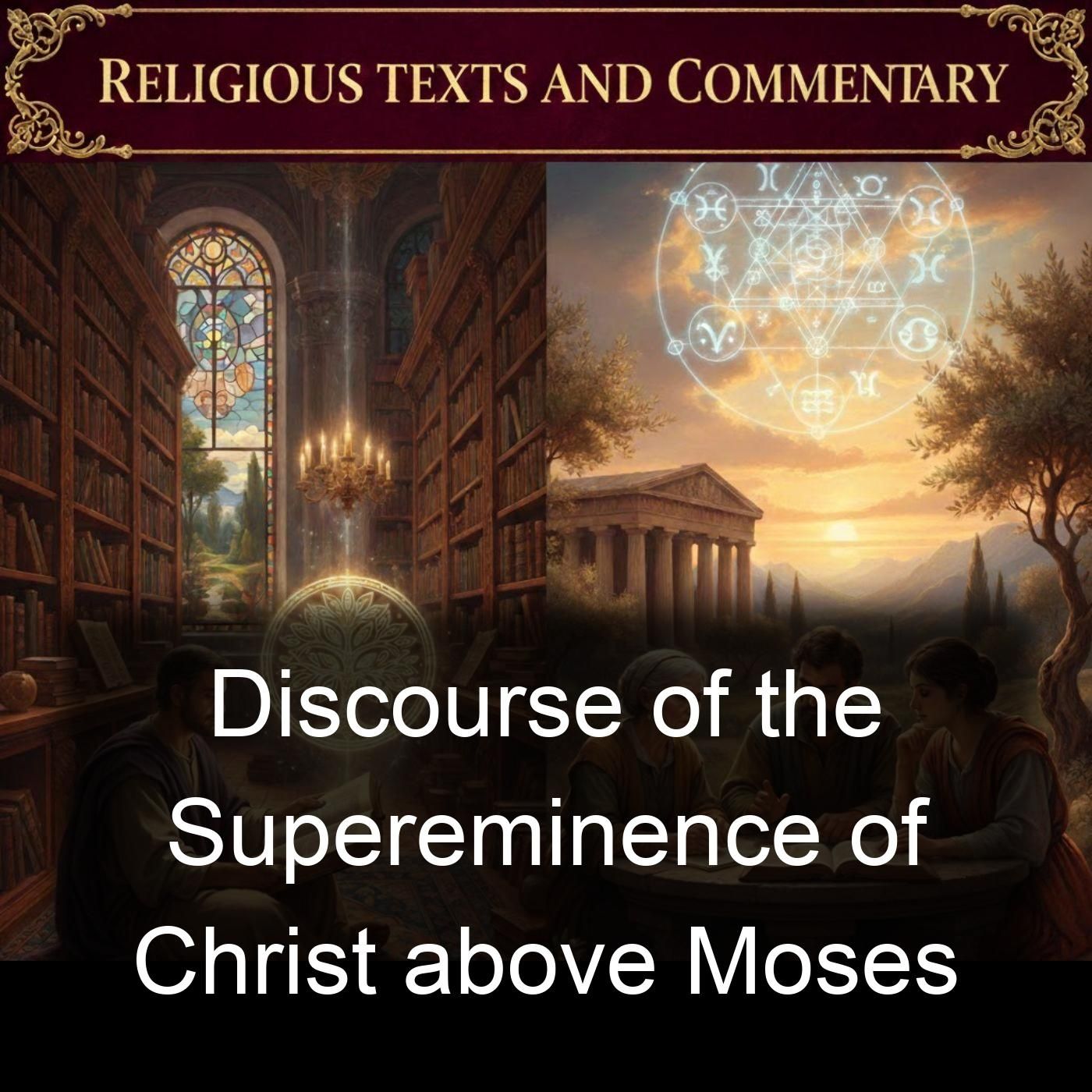 Discourse of the Supereminence of Christ above Moses cover art