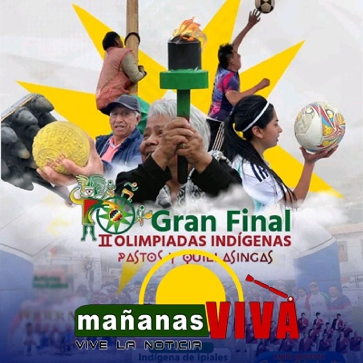 Coordinador Juegos Olímpicos Pastos y Quillasingas Dagoberto Rosales - Gran Final de las II Olimpiadas Indígenas