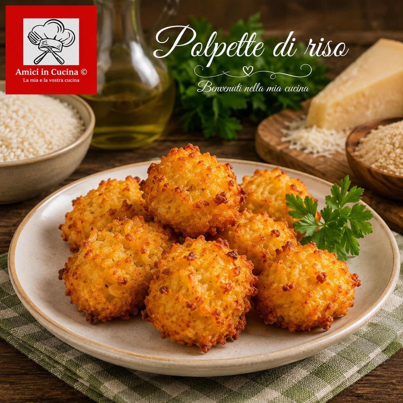 Polpette di Riso allo Zafferano con Cuore di Asiago: Croccanti Fuori e Filanti Dentro episode artwork