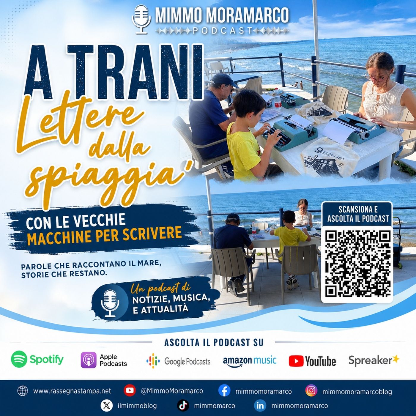 A Trani 'Lettere dalla spiaggia', con le vecchie macchine per scrivere episode artwork