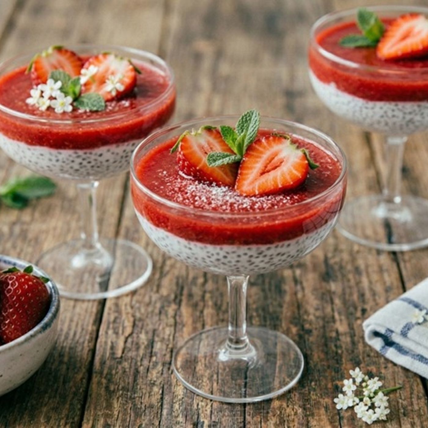 Chia pudding con purea di fragole: il segreto per strati perfetti e cremosi episode artwork
