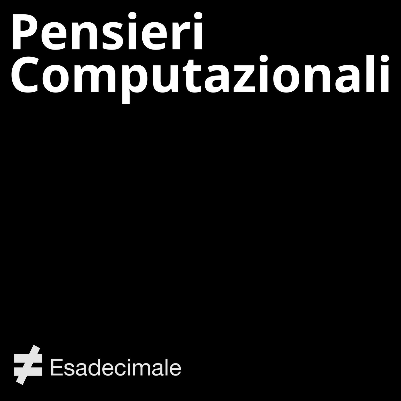 Pensieri Computazionali podcast artwork