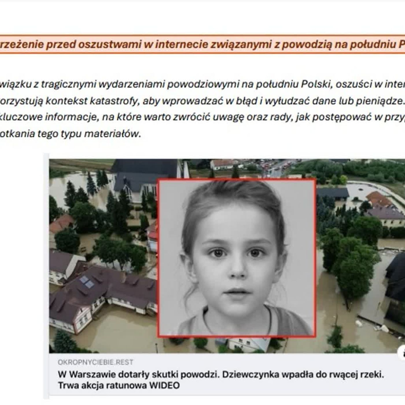 Cyberprzezorny – oszustwa powodziowe w internecie episode artwork