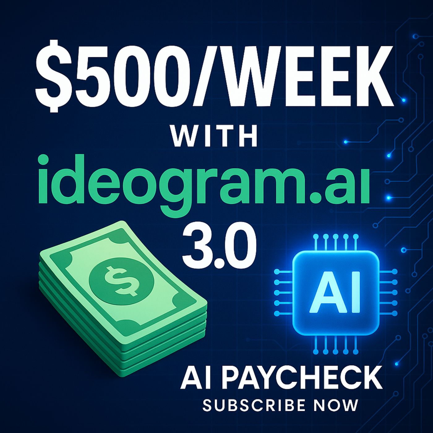 Unlock $500/Week with ideogram.ai 3.0: The Ultimate AI Passive Income Side Hustle Blueprint