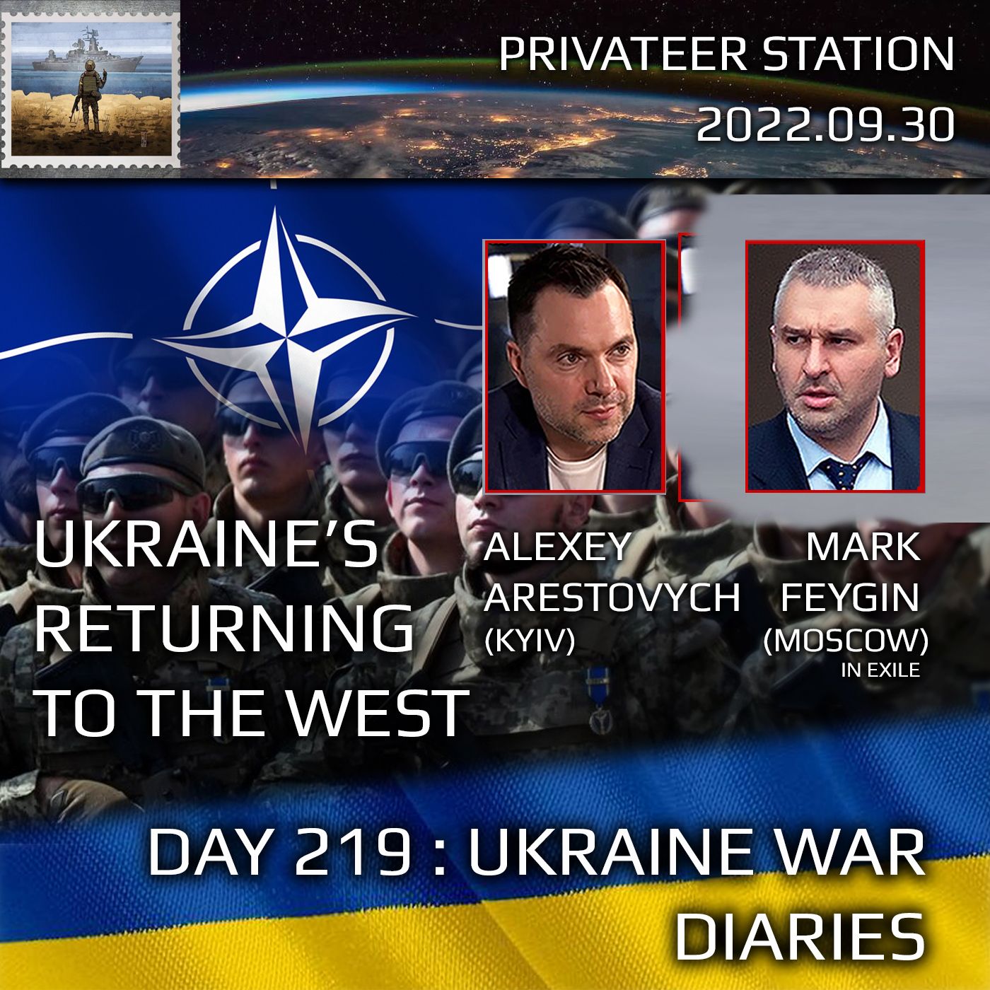 cover of episode War Day 219: Ukraine War Chronicles with Alexey Arestovych & Mark Feygin