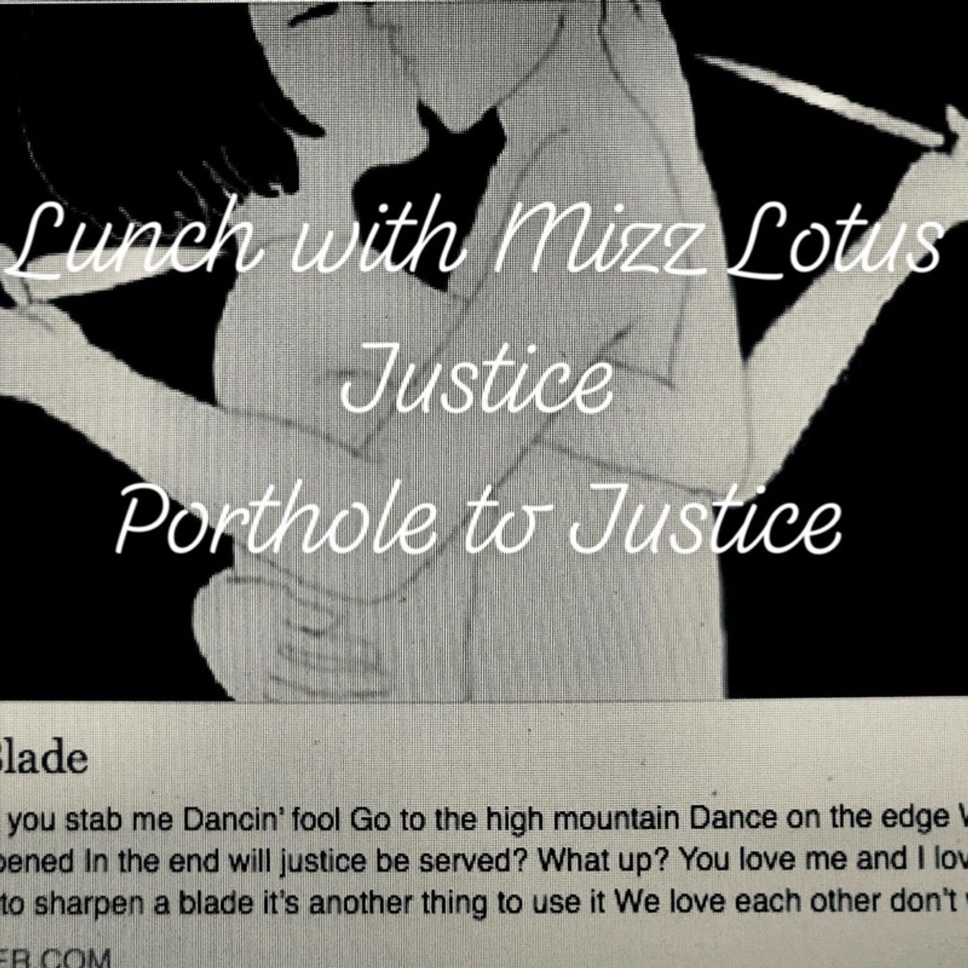 Lunch with Mizz Lotus Justice May 12,2018 episode artwork