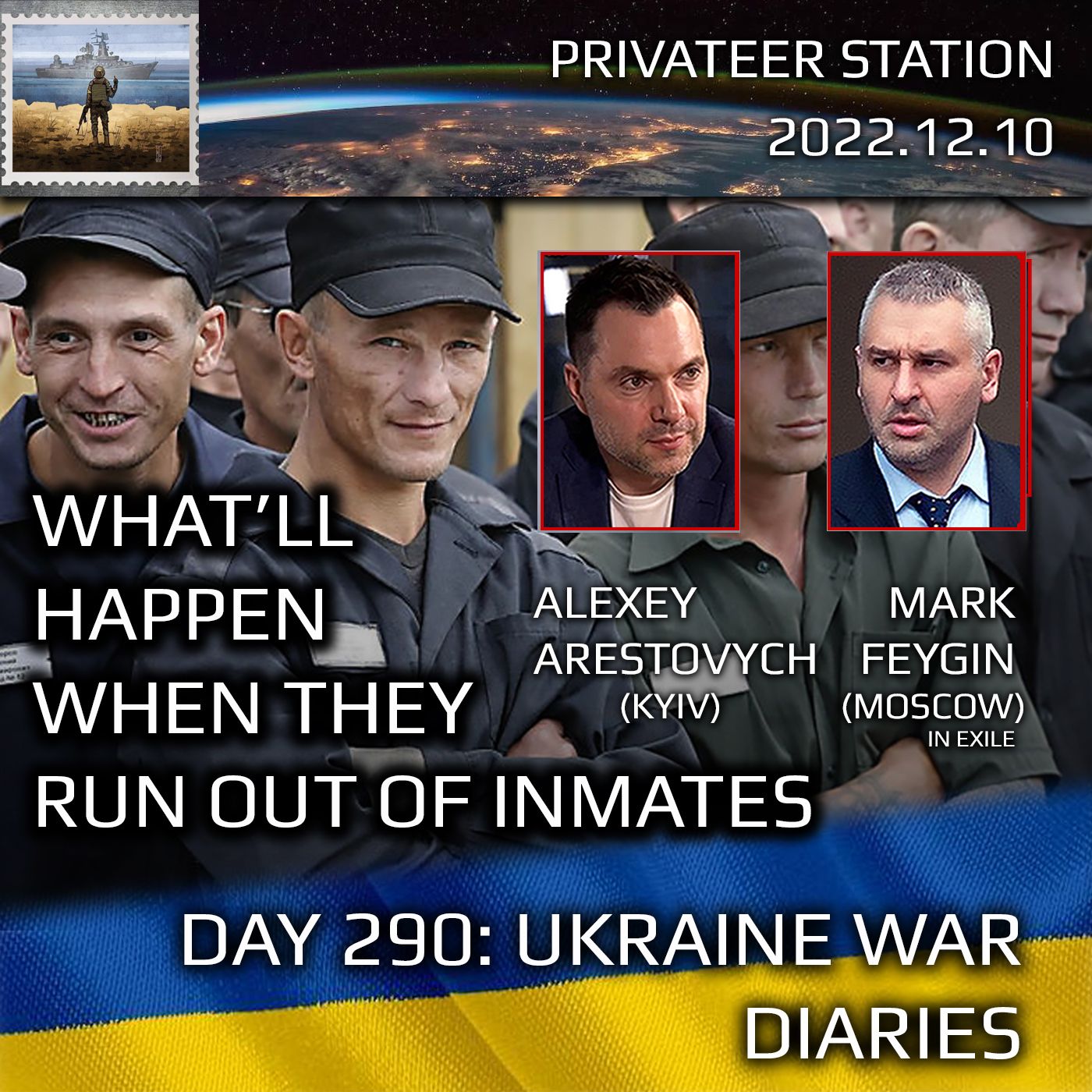 cover of episode War Day 290: Ukraine War Chronicles with Alexey Arestovych & Mark Feygin