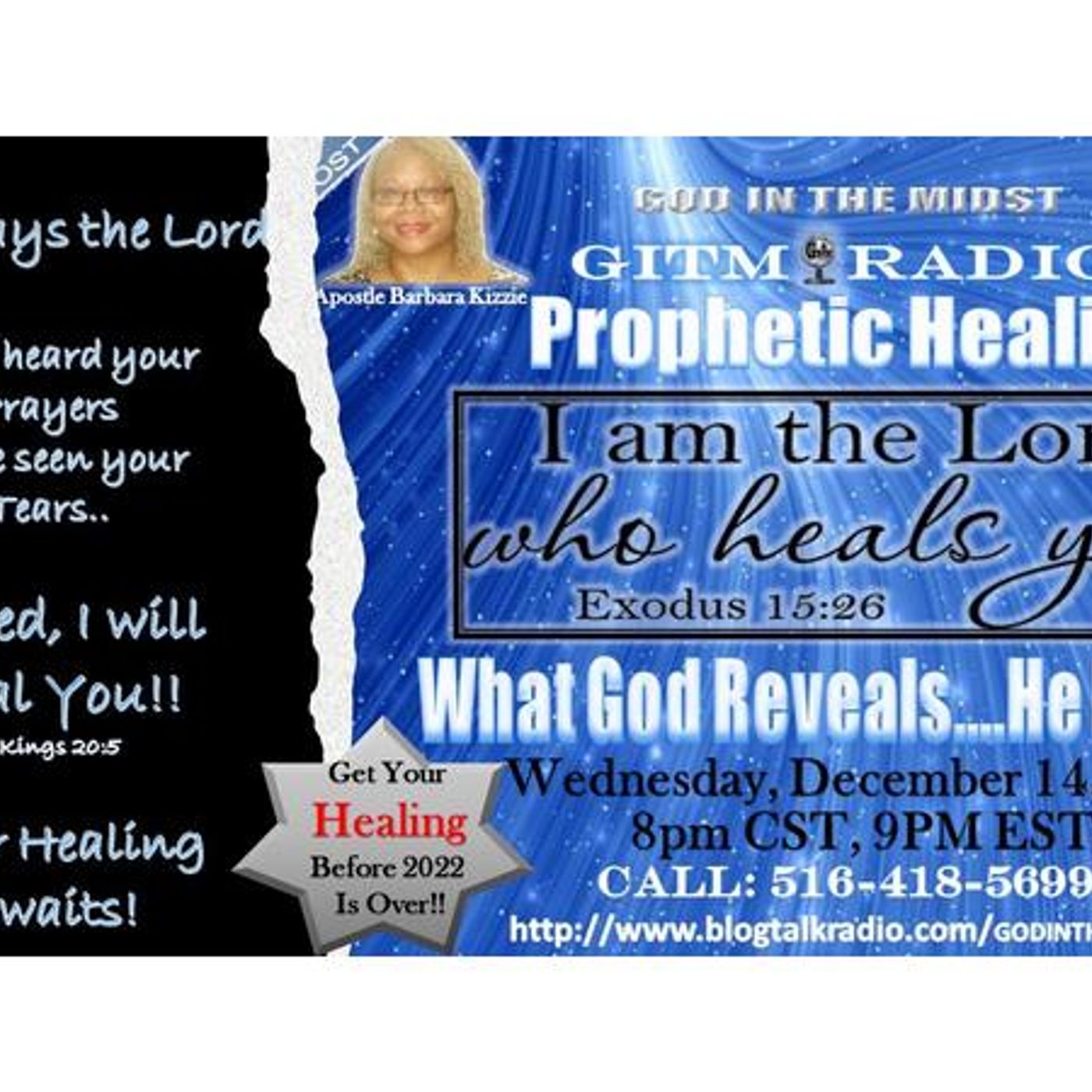 GITM Radio 12.14.2022 Prophetic Healing With the Healing Community episode artwork