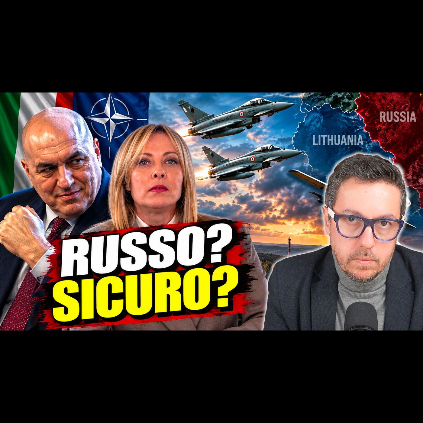 CACCIA ITALIANI ABBATTONO UN DRONE (QUASI) RUSSO IN LITUANIA