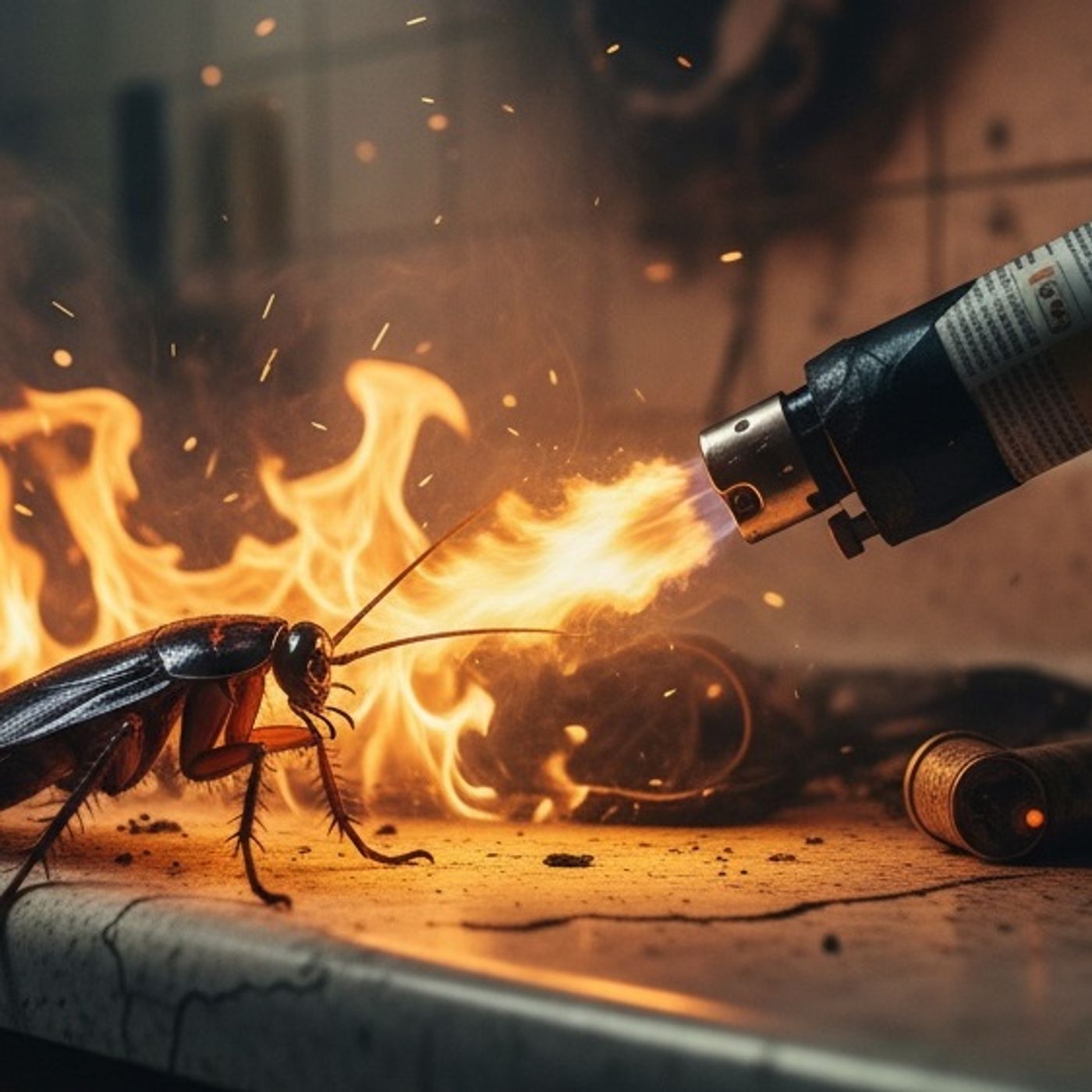 Mulher incendeia prédio ao tentar matar barata com lança-chamas na Coreia do Sul Mulher incendeia prédio ao tentar matar barata com lança-chamas na Coreia do Sul