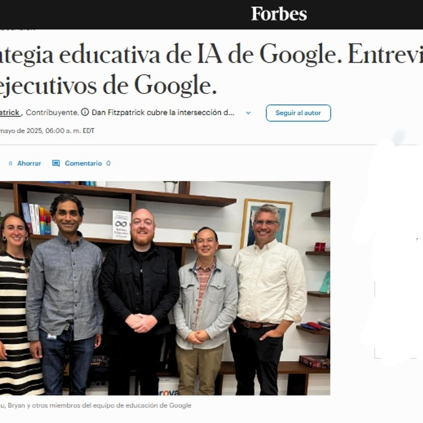 Google acerca de  AI y el Futuro de la Educacion - Empoderar al Docente episode artwork