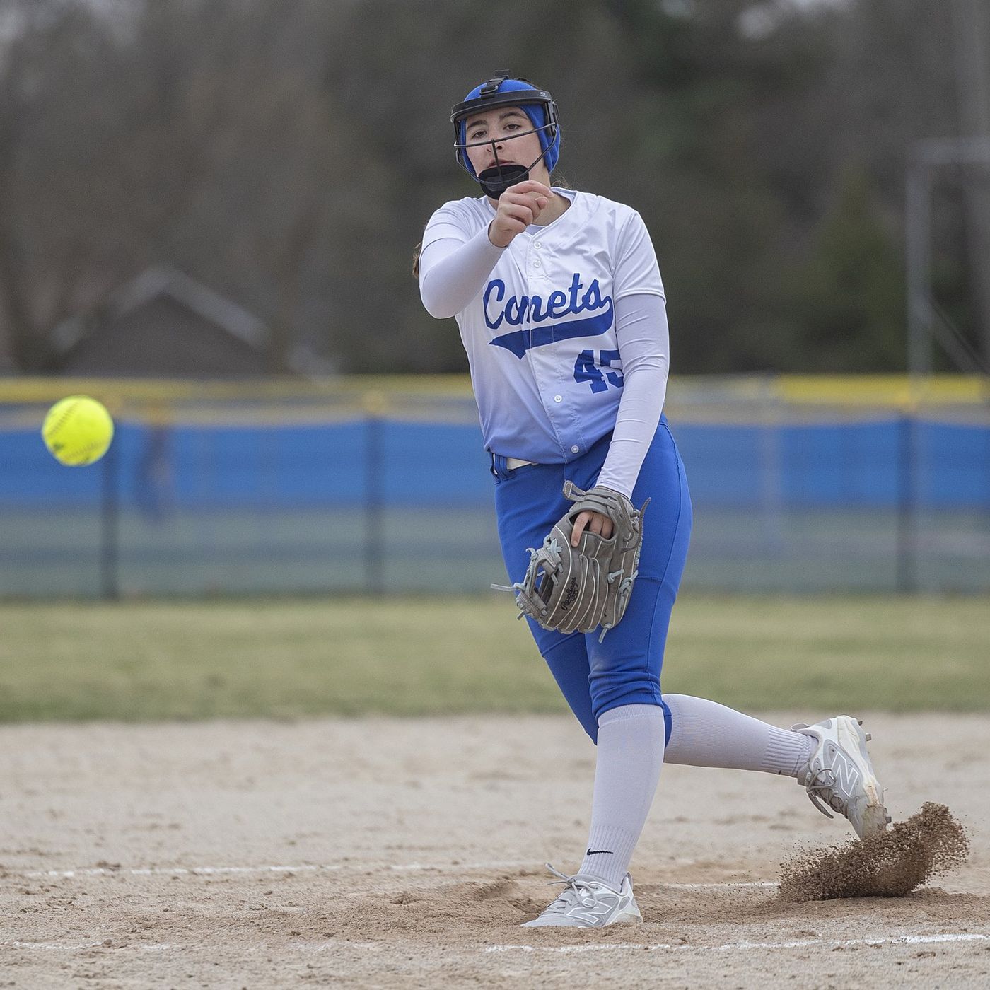 Newman softball scores nine first-inning runs in win over Lena-Winslow episode artwork