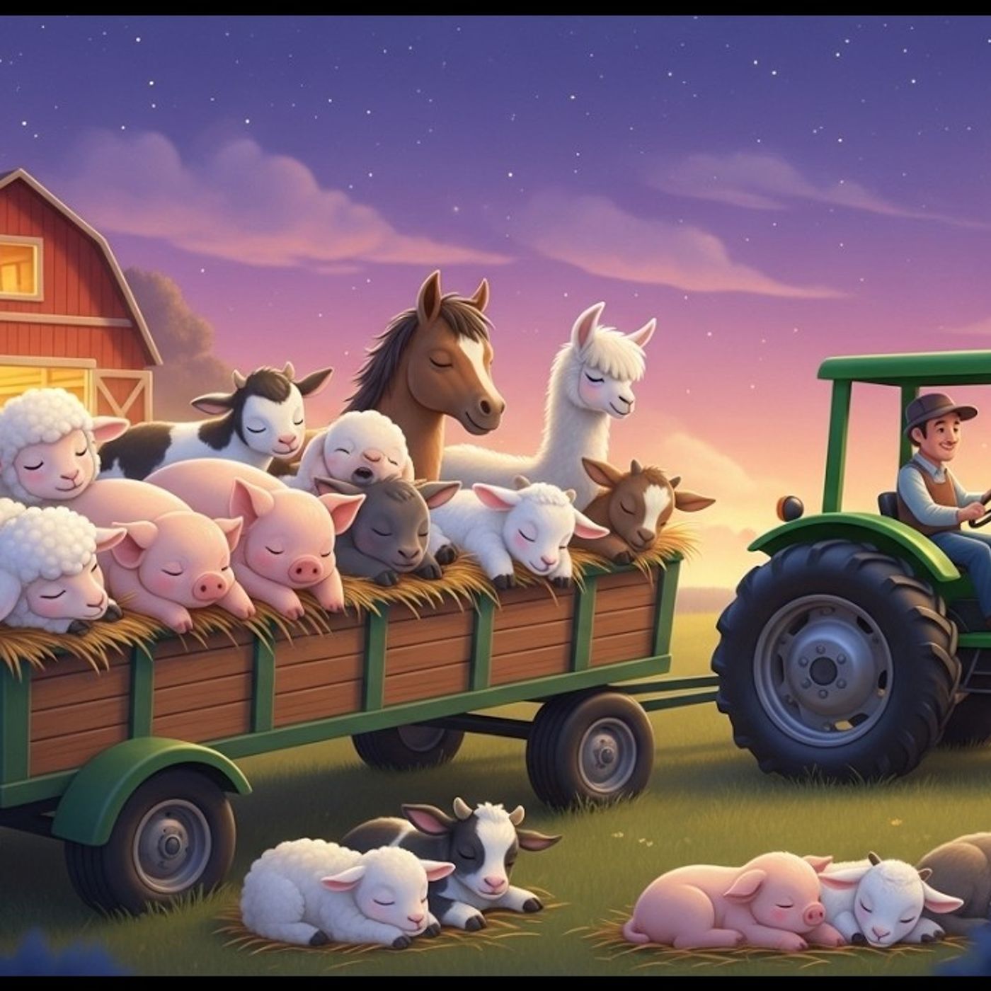 Sleepy Farm Bedtime Story   Gentle_ Dreamy _ Safe for Kids  Farm Animals _ Sleepy Tractors episode artwork
