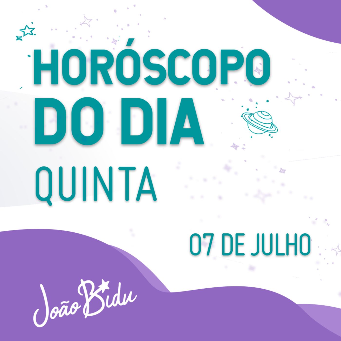Horóscopo do Dia 07 de Julho com João Bidu episode artwork