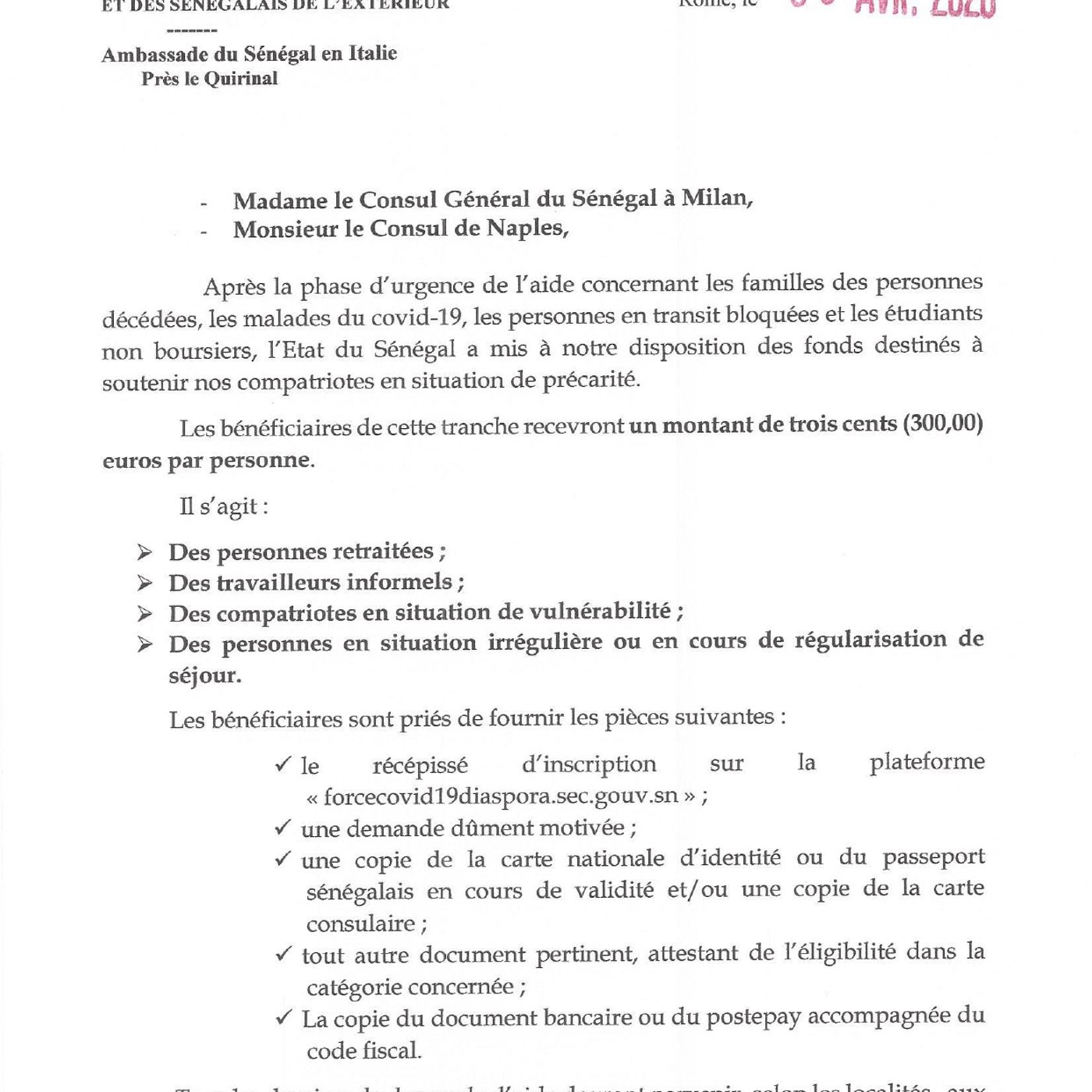 COMMUNIQUE DE L'AMBASSADEUR DU SENEGAL: episode artwork