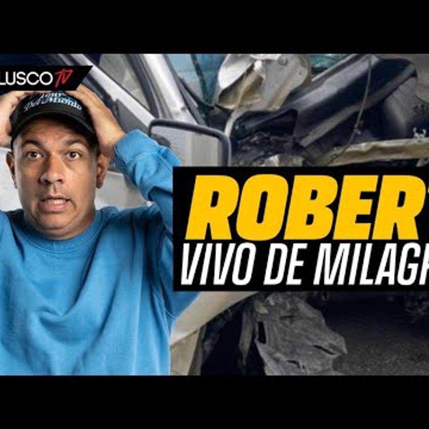058. Robert sobrevive aparatoso accidente de auto “Pude perder la vida”  MIRA LAS IMAGENES