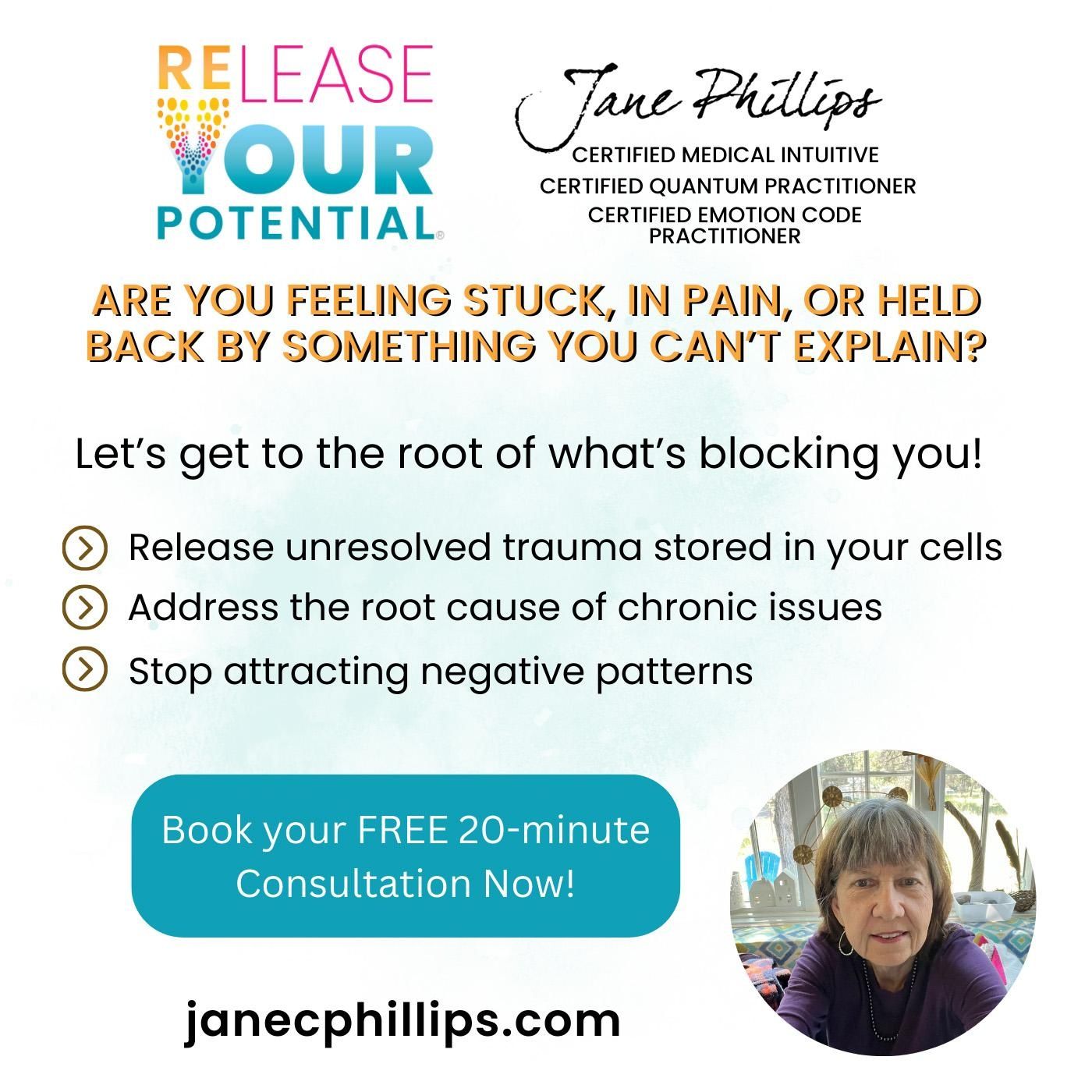 Release Your Potential Now with Jane: Your weekly dose of energy wisdom and healing