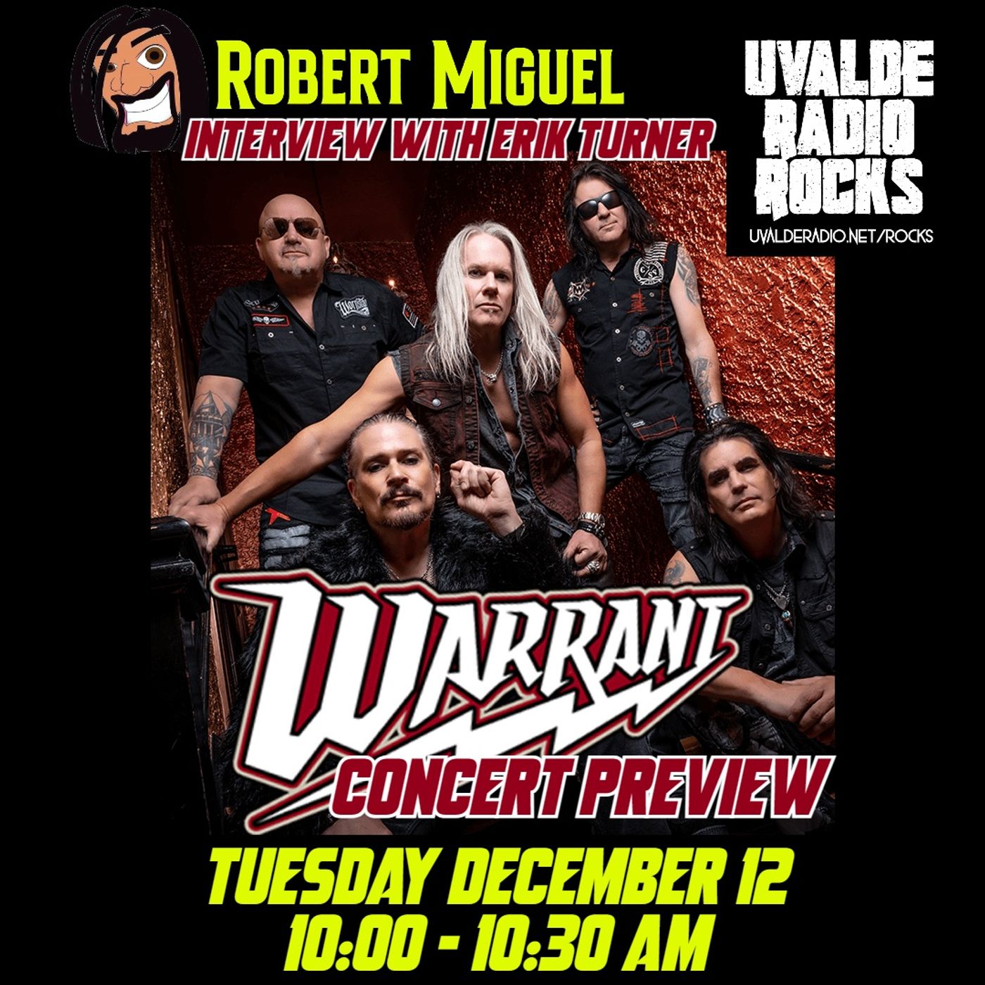 Erik Turner of Warrant / December 2023 episode artwork
