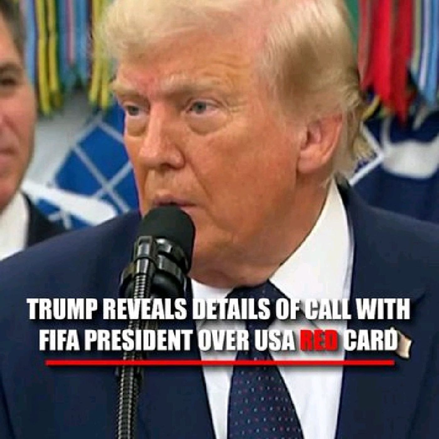 BREAKING: President Trump reveals the details of his conversation with FIFA President Gianni Infantino over the controversial red card call episode artwork