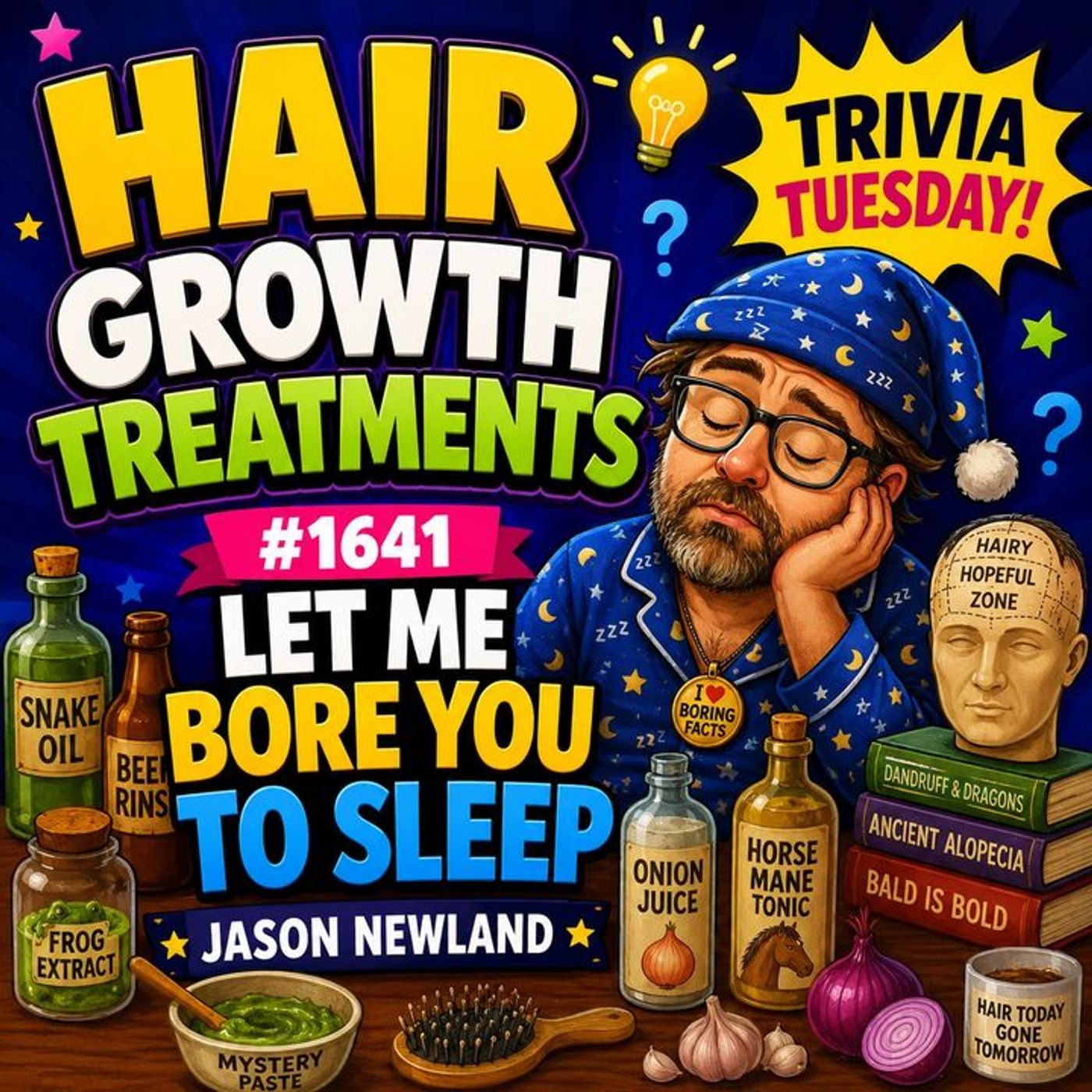 (Overnight Voice Only) Hair Growth Treatments | Trivia Tuesday | #1641 Let Me Bore You To Sleep episode artwork