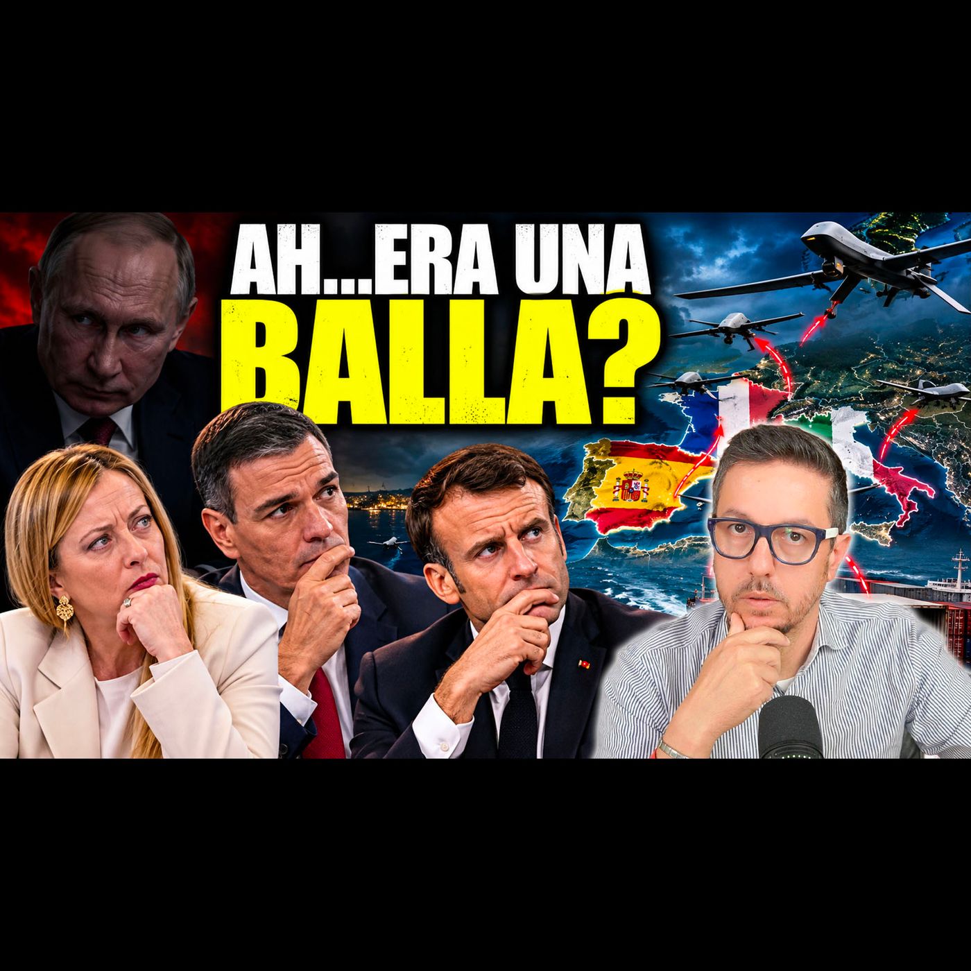 DRONI “RUSSI” NEL MEDITERRANEO PER ATTACCARE L’EUROPA? ARRIVANO LE SMENTITE episode artwork