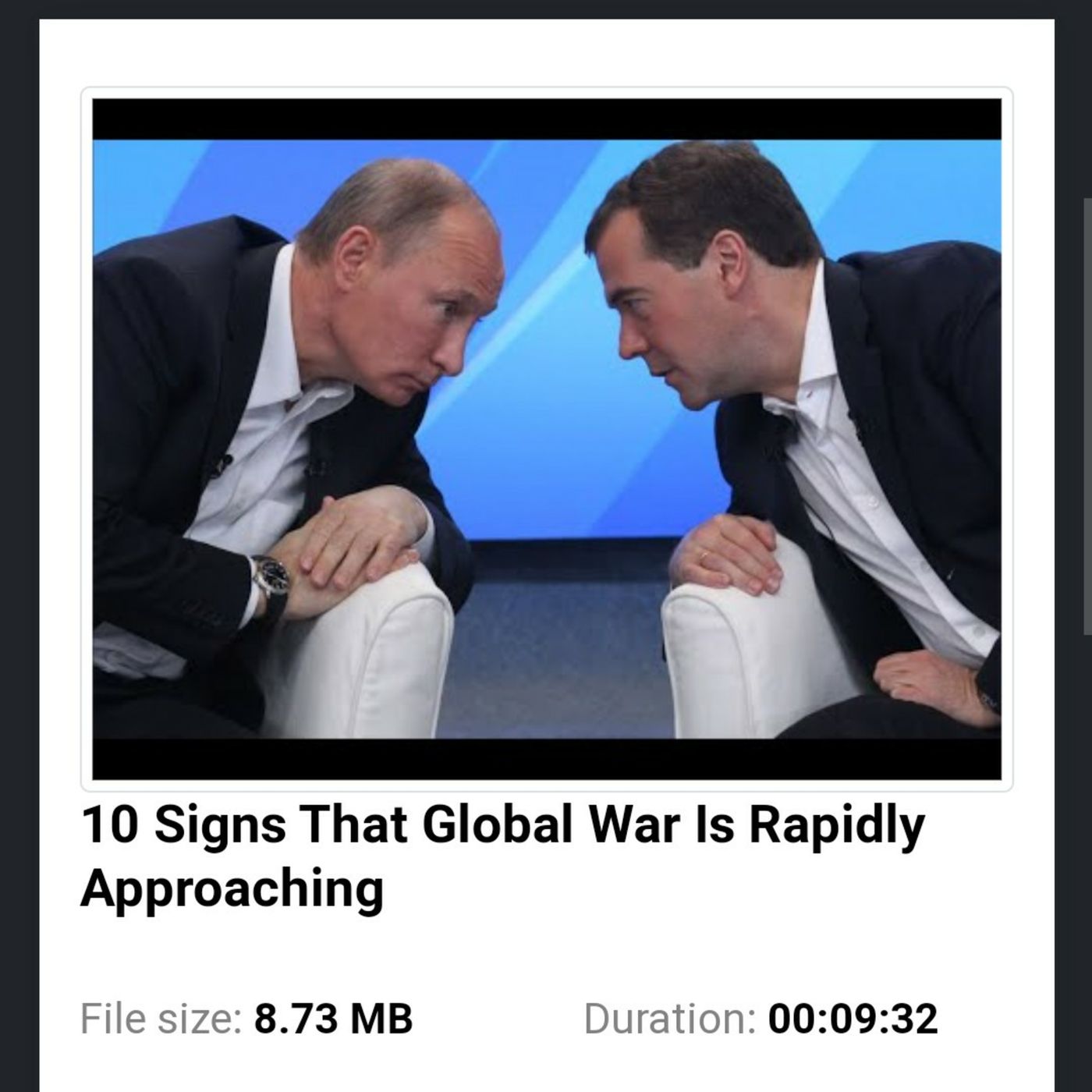 10 Signs That Global War Is Rapidly Approaching episode artwork