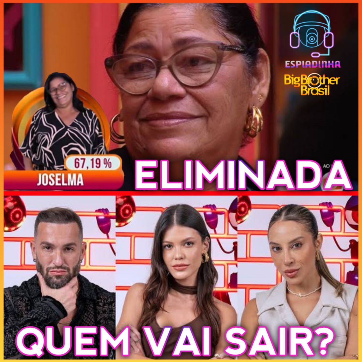 Diego, Renata e Vitória no Paredão! Final Antecipada? + Joselma (Delma) é ELIMINADA | BBB 25