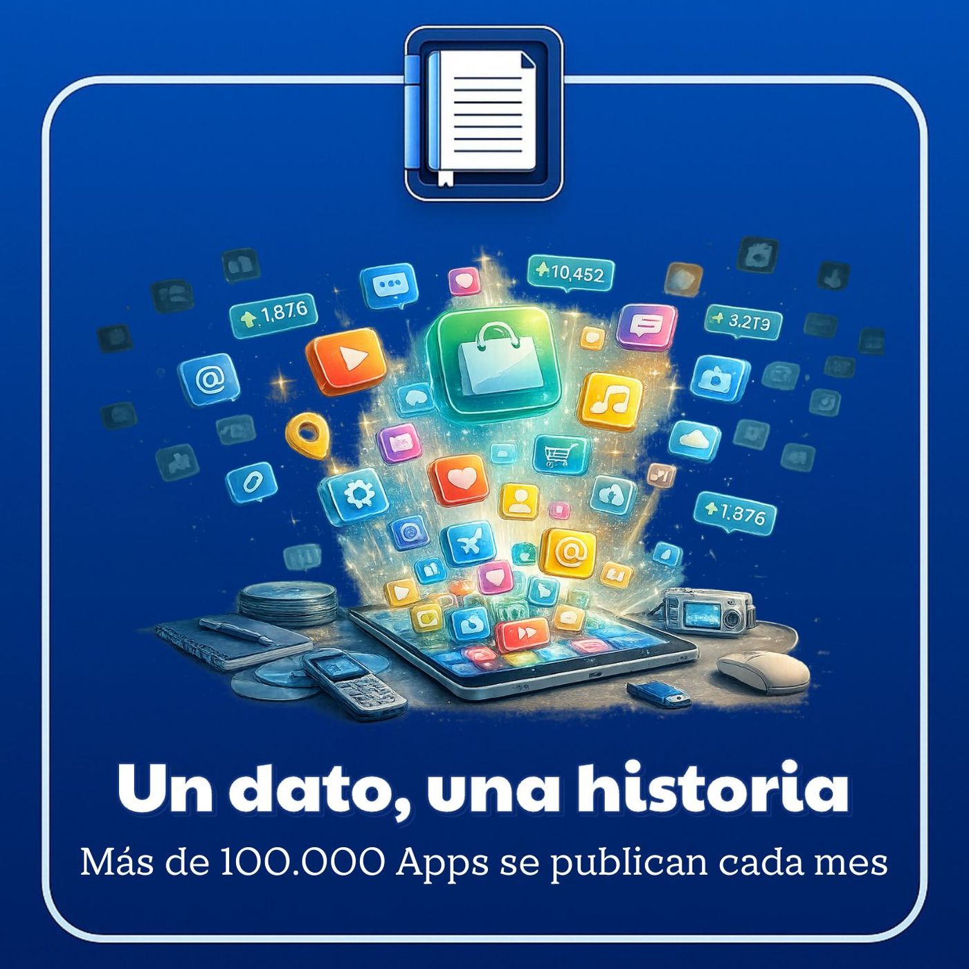 Un dato, una historia. Más de 100.000 apps se publican cada mes