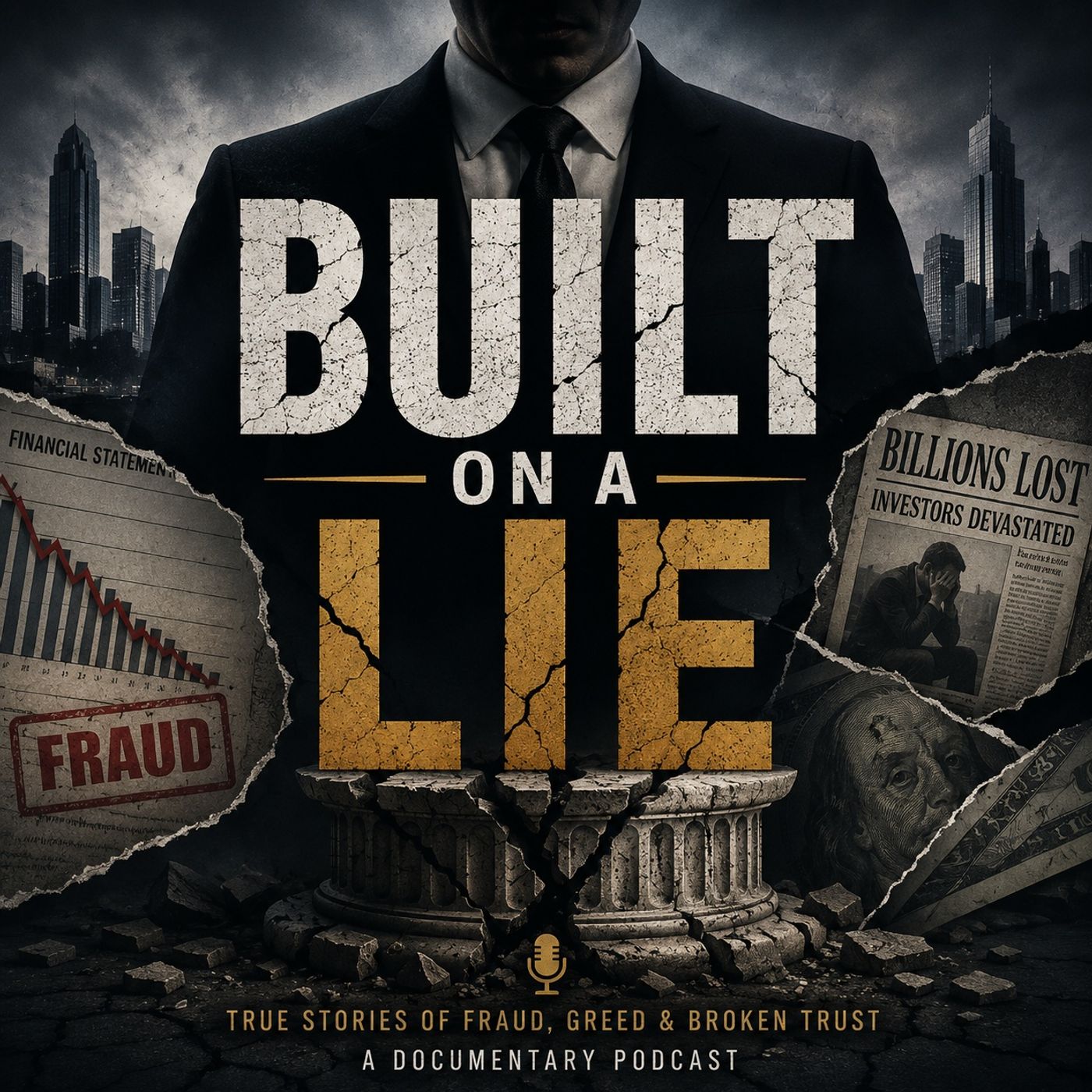 Built on a Lie podcast artwork