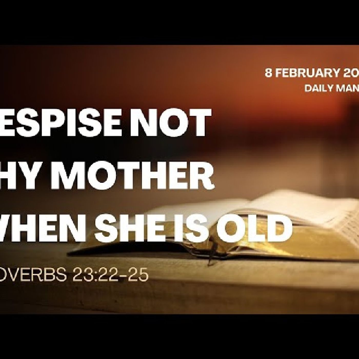 DO NOT DESPISE YOUR MOTHER WHEN SHE IS OLD! episode artwork