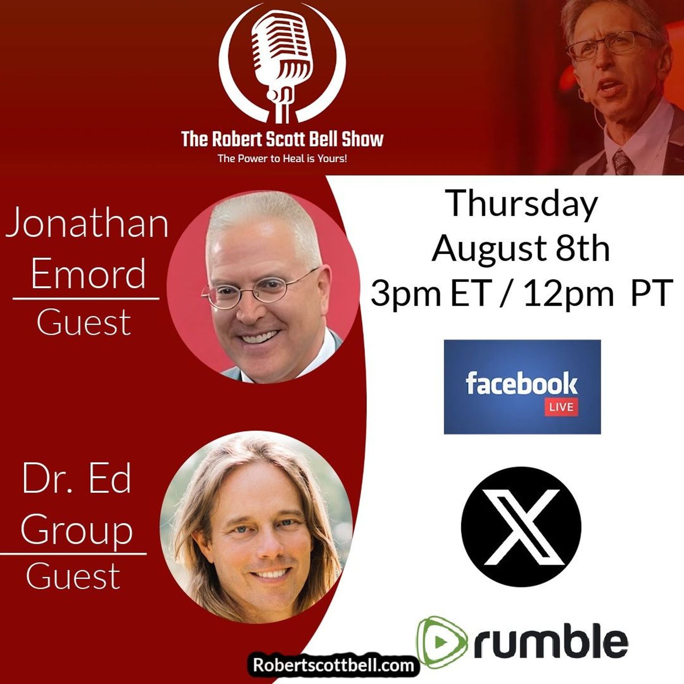 Jonathan Emord, Who is Tim Walz, Dr. Ed Group, Healing For The A.G.E.S. - The RSB Show 8-8-24 episode artwork