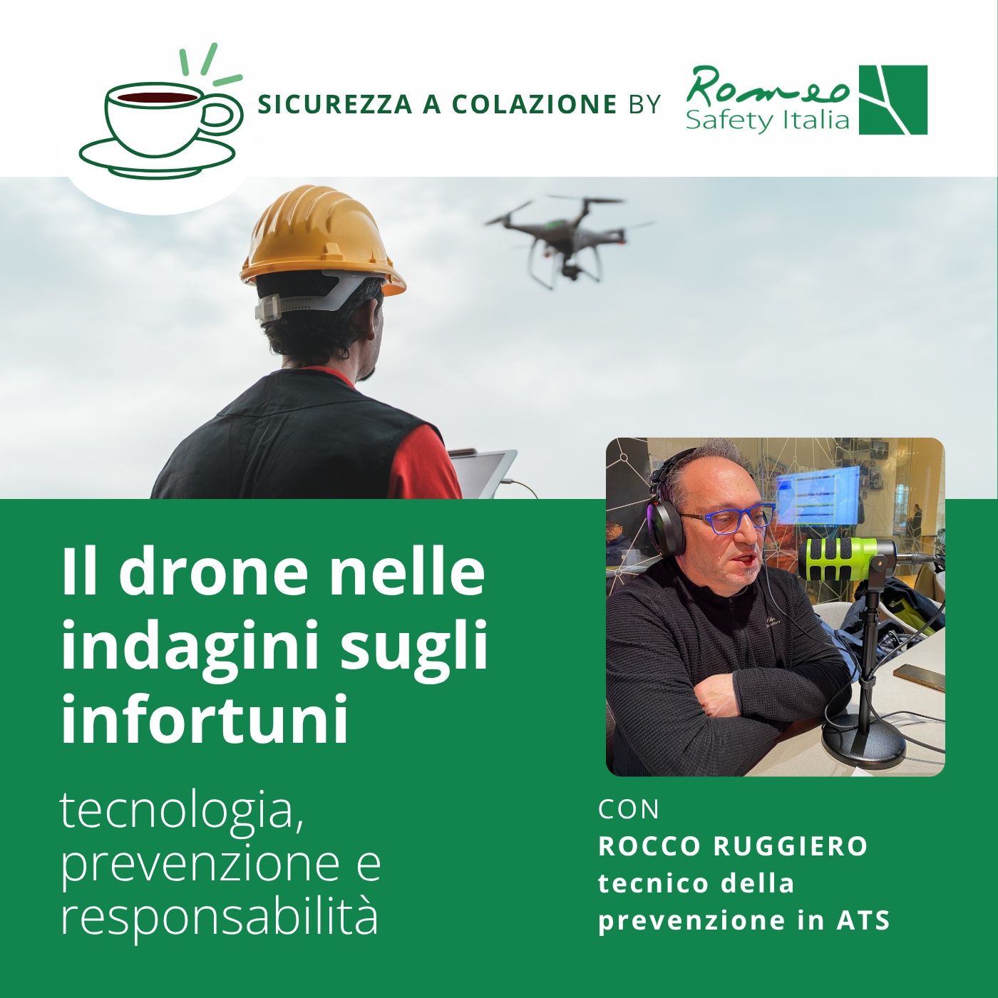 Il drone nelle indagini sugli infortuni: tecnologia, prevenzione e responsabilità episode artwork