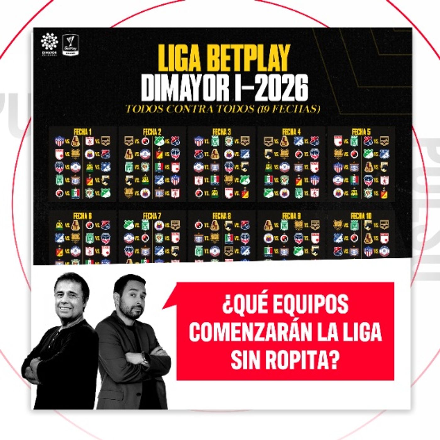 ¿Qué equipos comenzarán la Liga sin ropita?