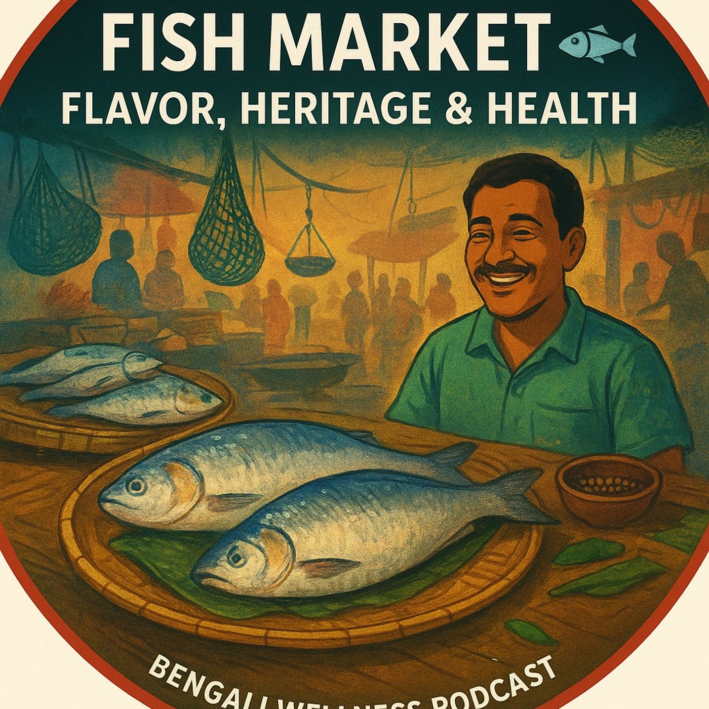 🎙 EP-132 | Bangali Fish Market 🐟: Flavor, Heritage & Health | Bengali Wellness Podcast episode artwork