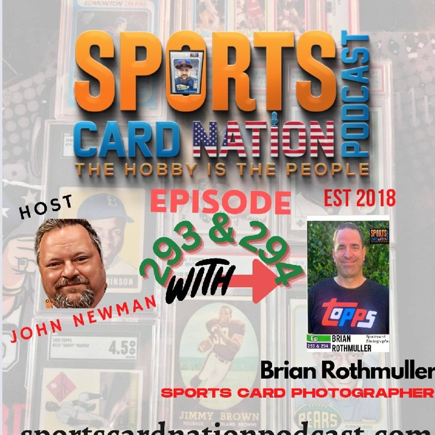 Ep.294 W/ Brian Rothmuller/Sportscardphotographer Part II